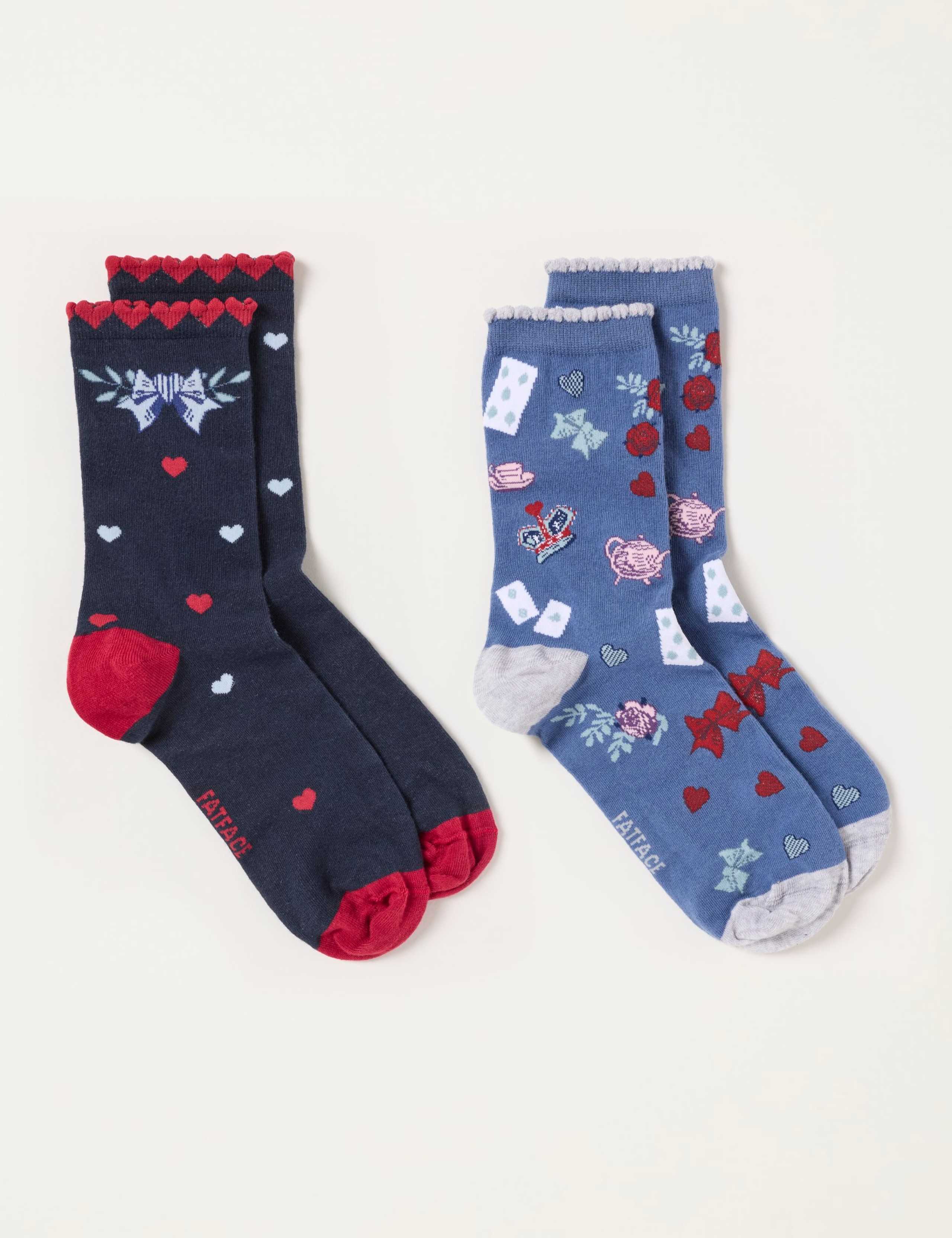 2 Pack Cotton Rich Fluffy Socks