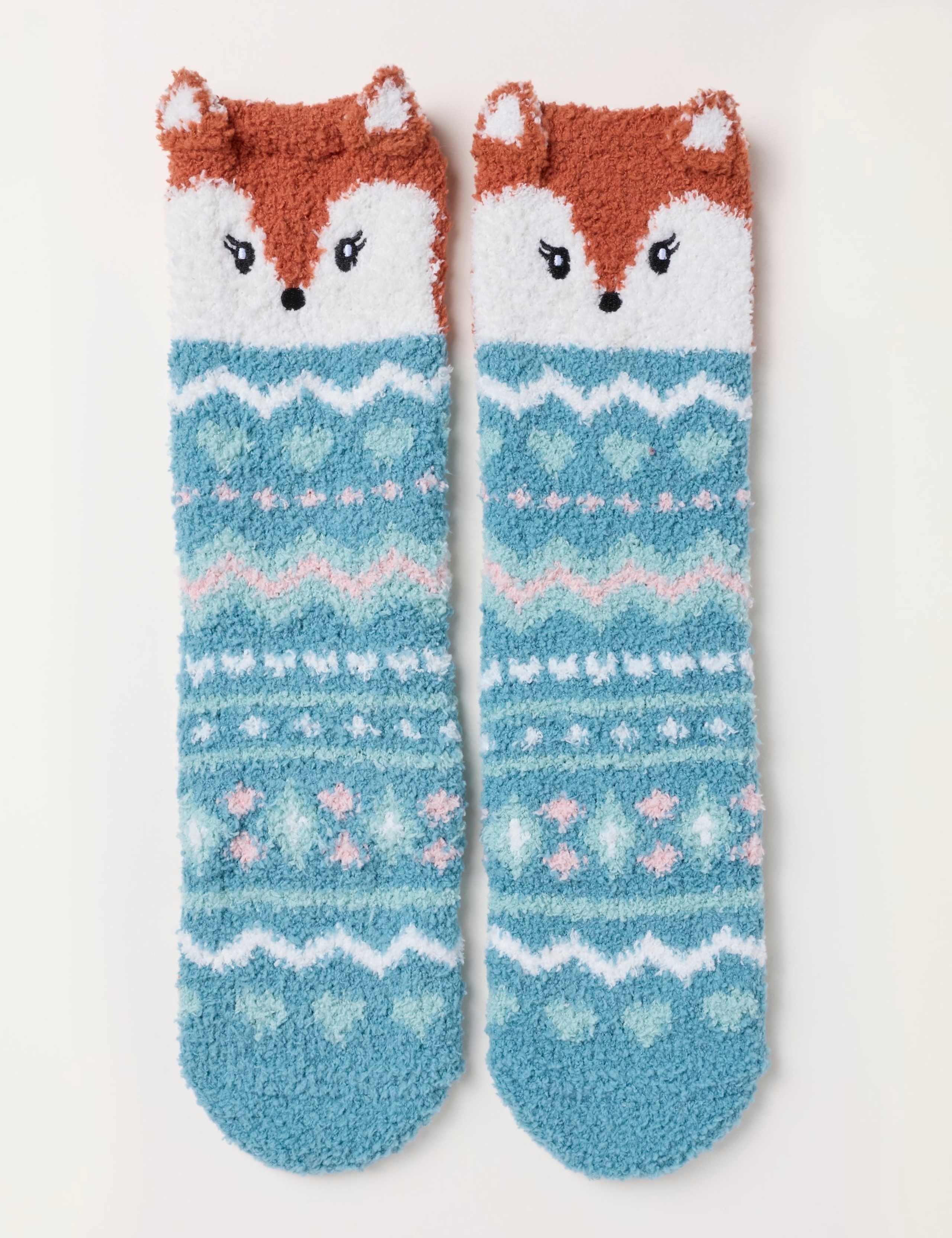Fox Fluffy Socks