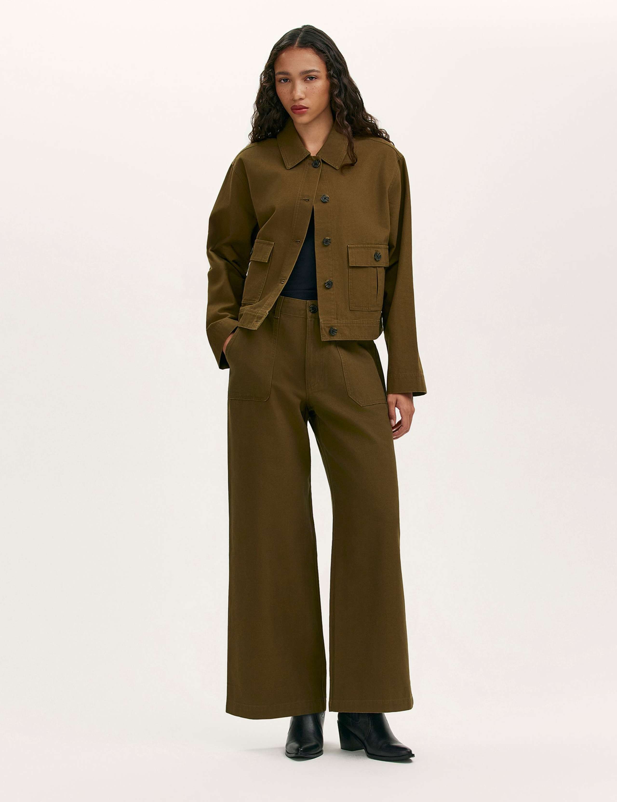 Canvas Collared Utility Jacket