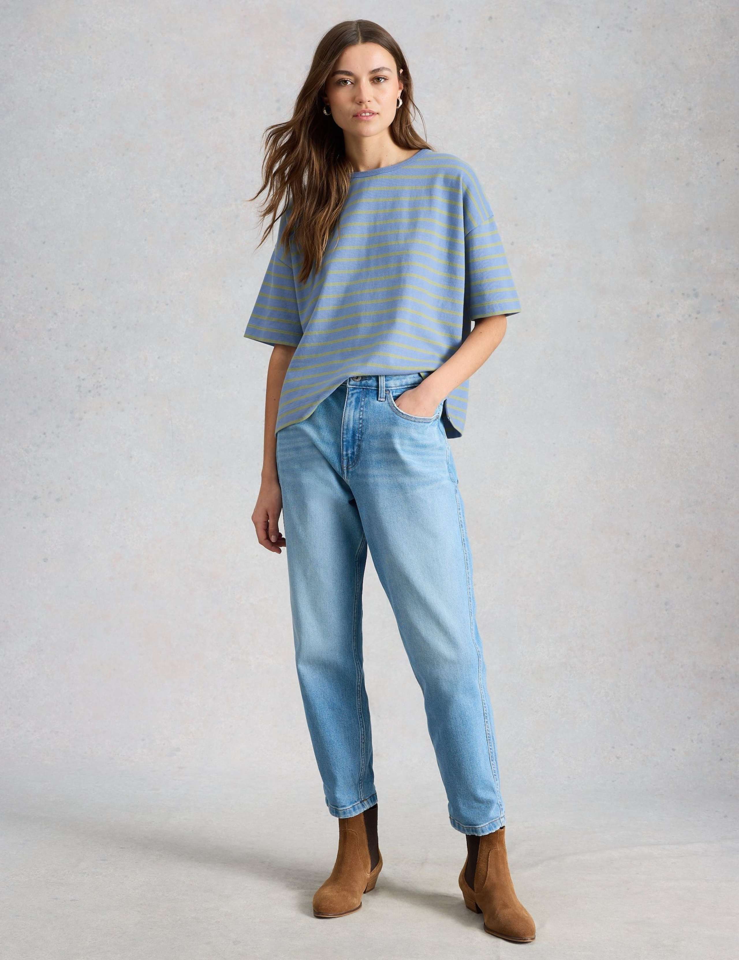 Pure Cotton Striped T-Shirt