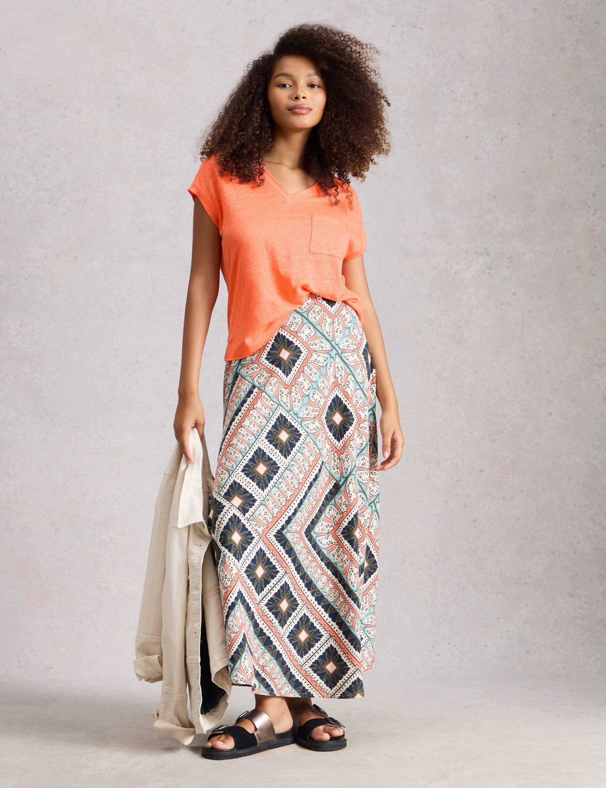 Pure Linen V-Neck T-Shirt