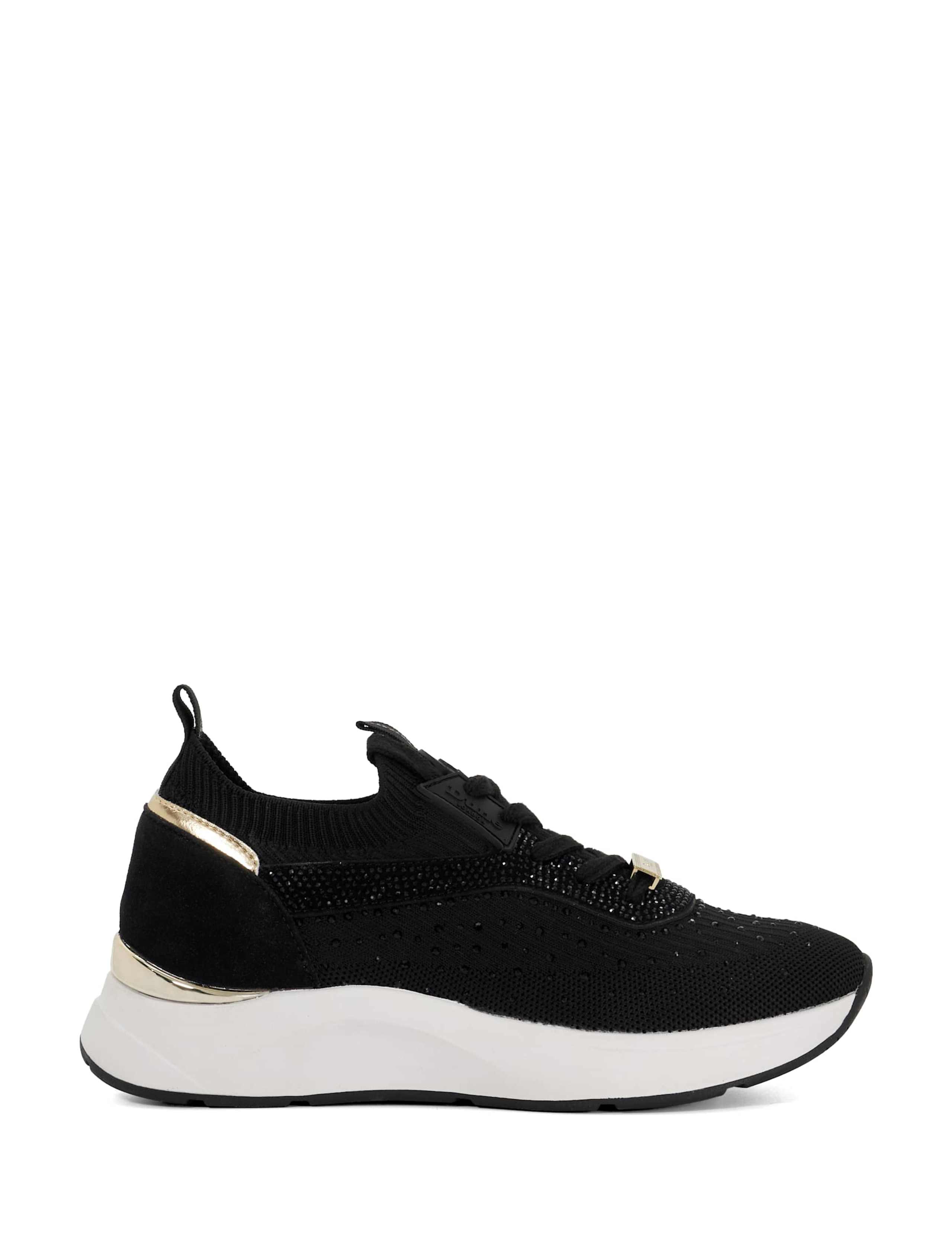 Lace Up Embellished Trainers