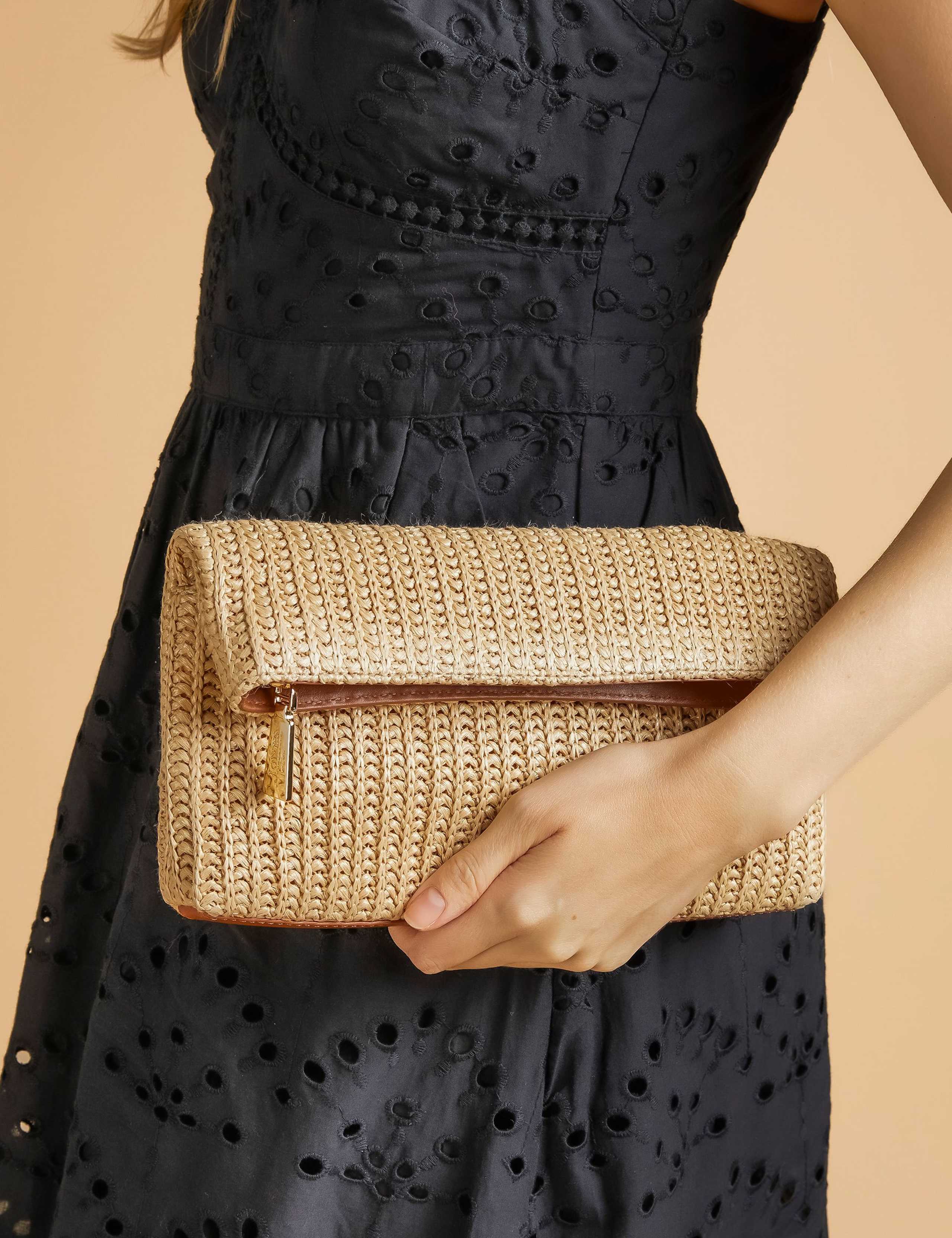 Zip Detail Clutch Bag
