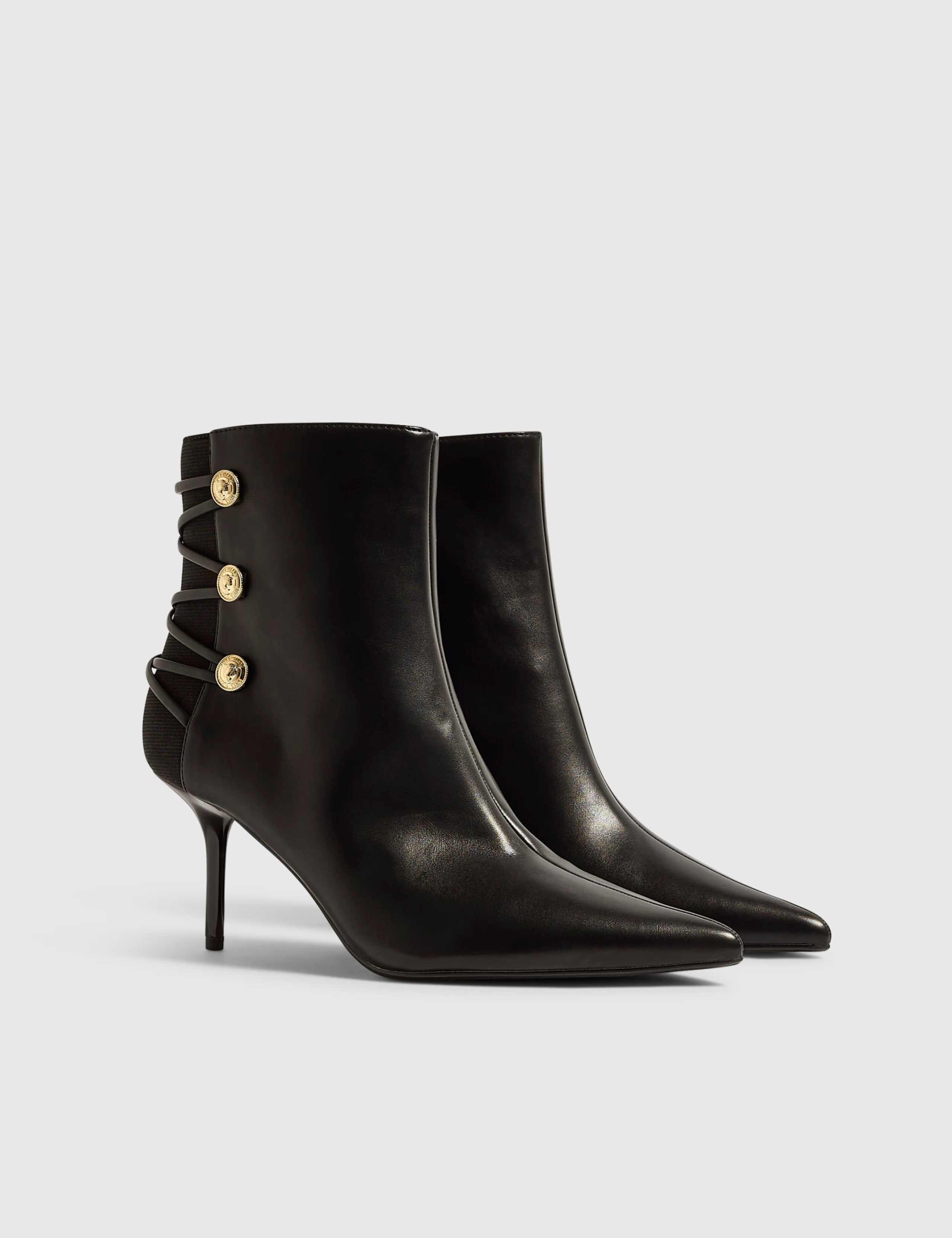 Low Heel Pull On Ankle Boots
