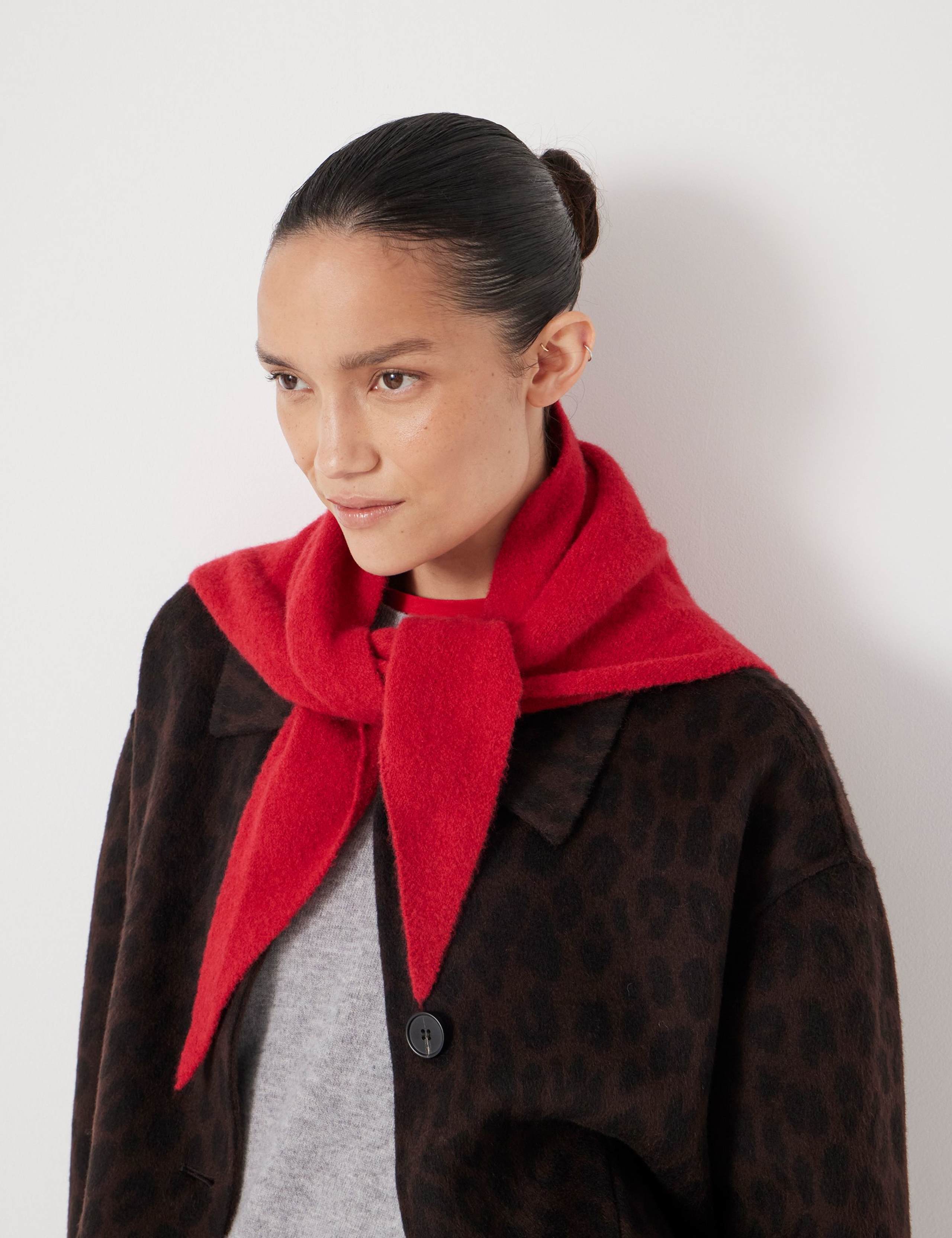 Wool Blend Textured Scarf