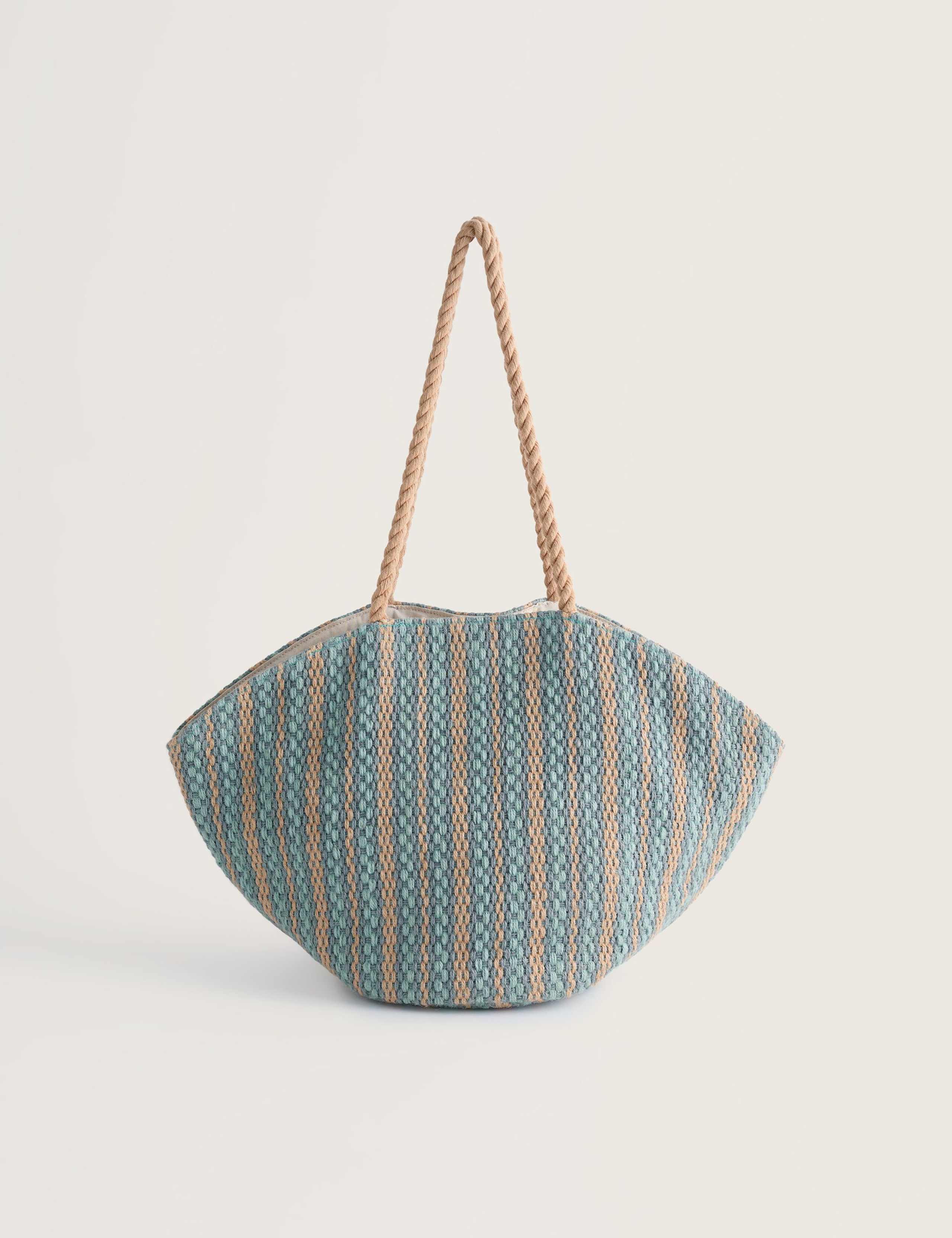 Striped Jute Bag