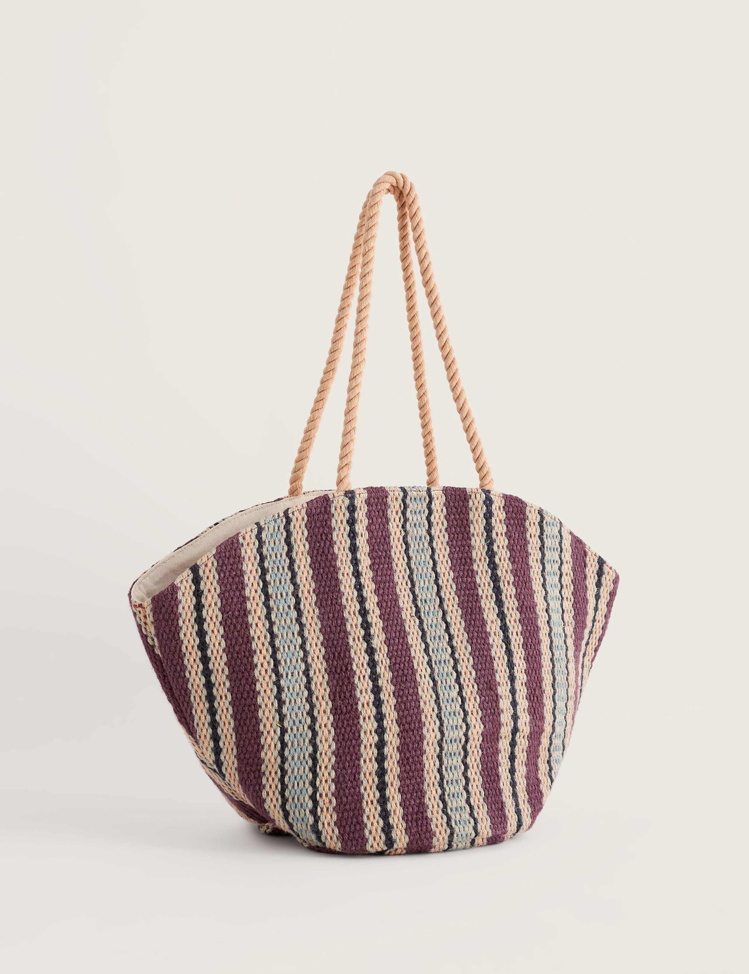 Striped Jute Bag