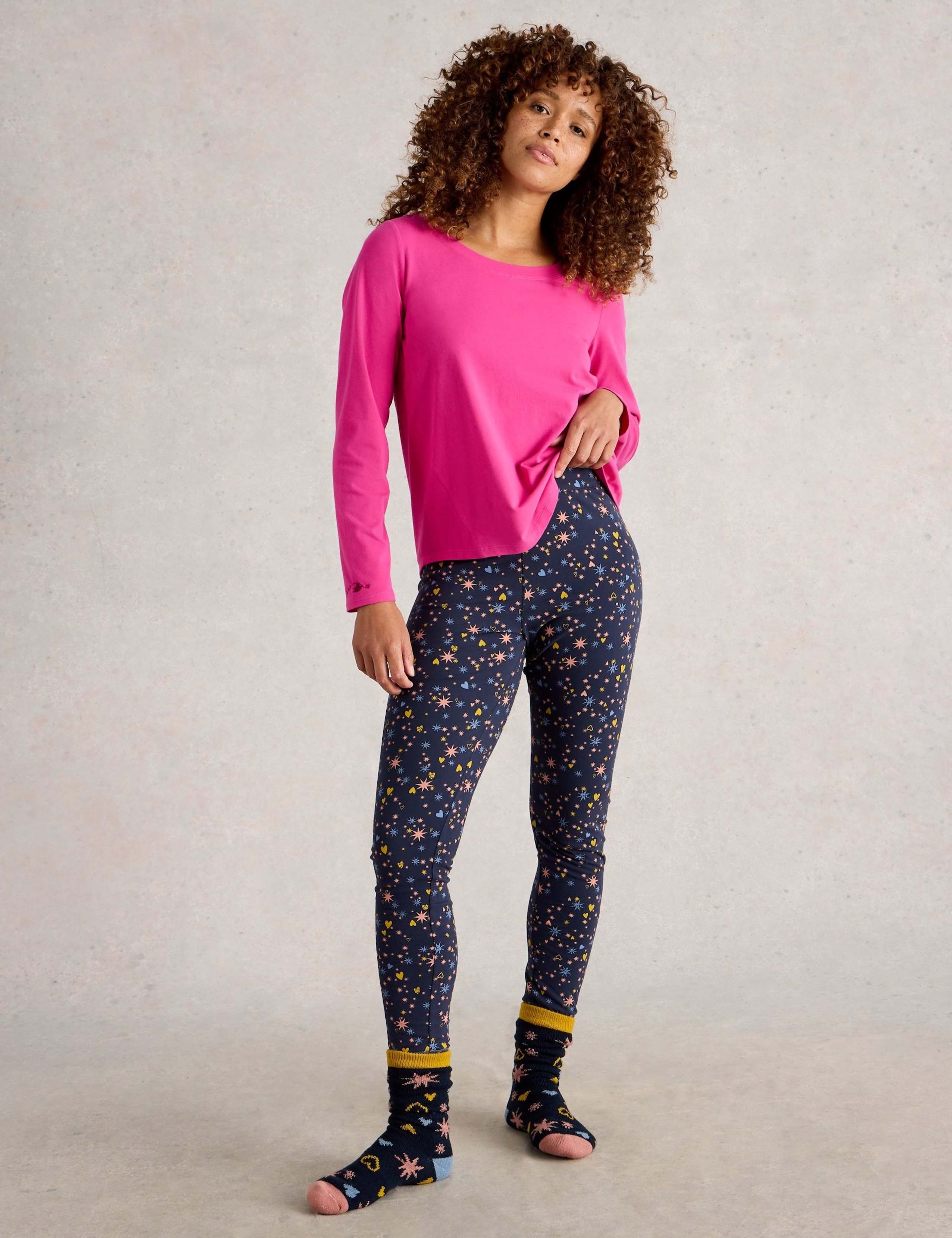 Cotton Rich Printed Pyjama Bottoms