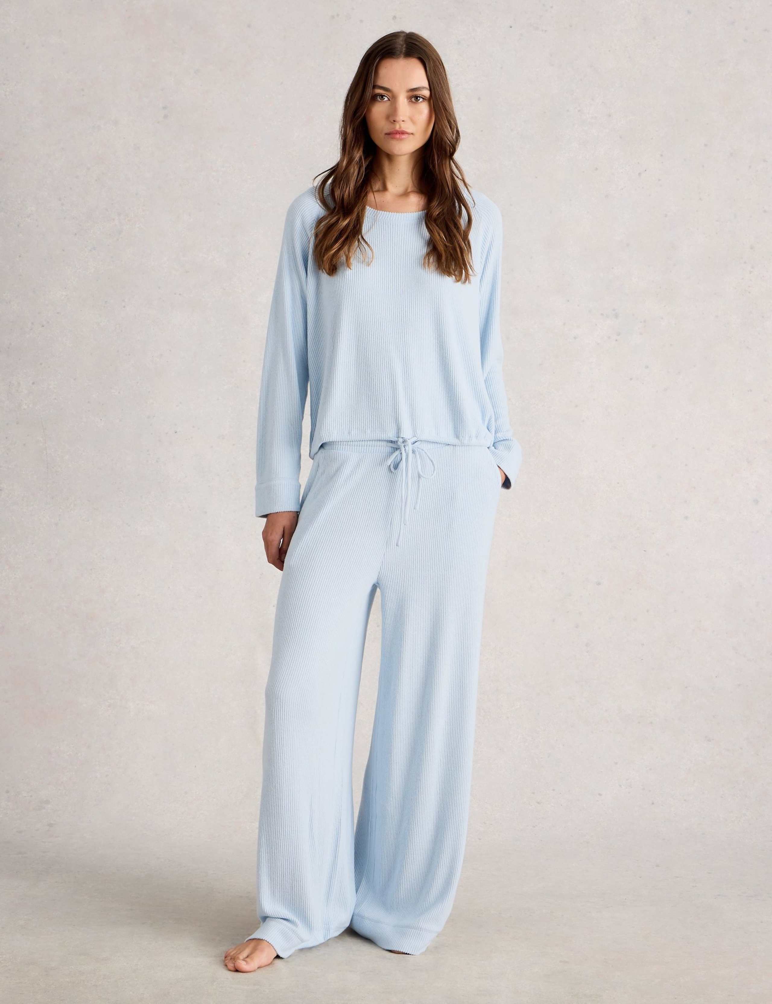 Jersey Ribbed Pyjama Top