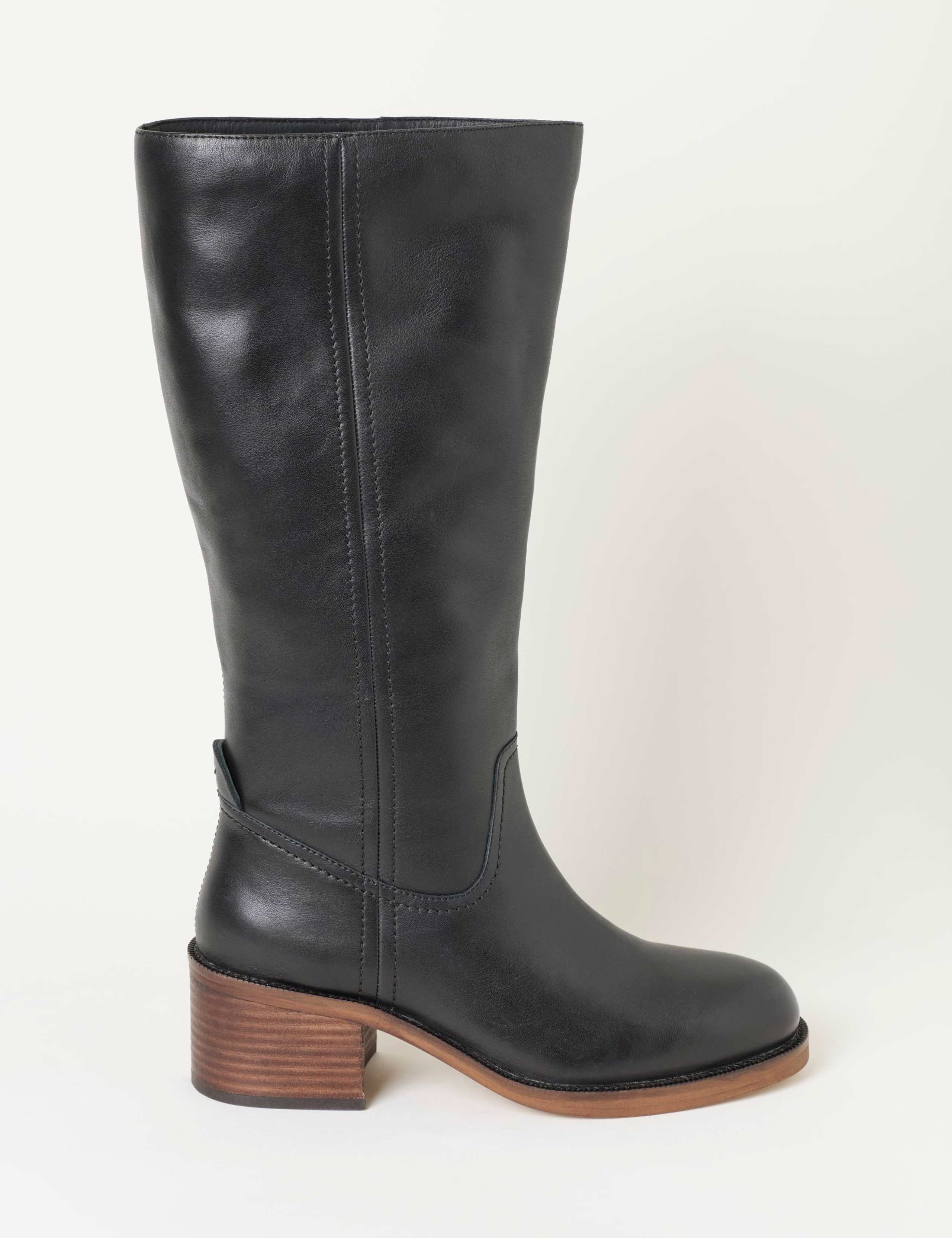 Leather Knee High Boots