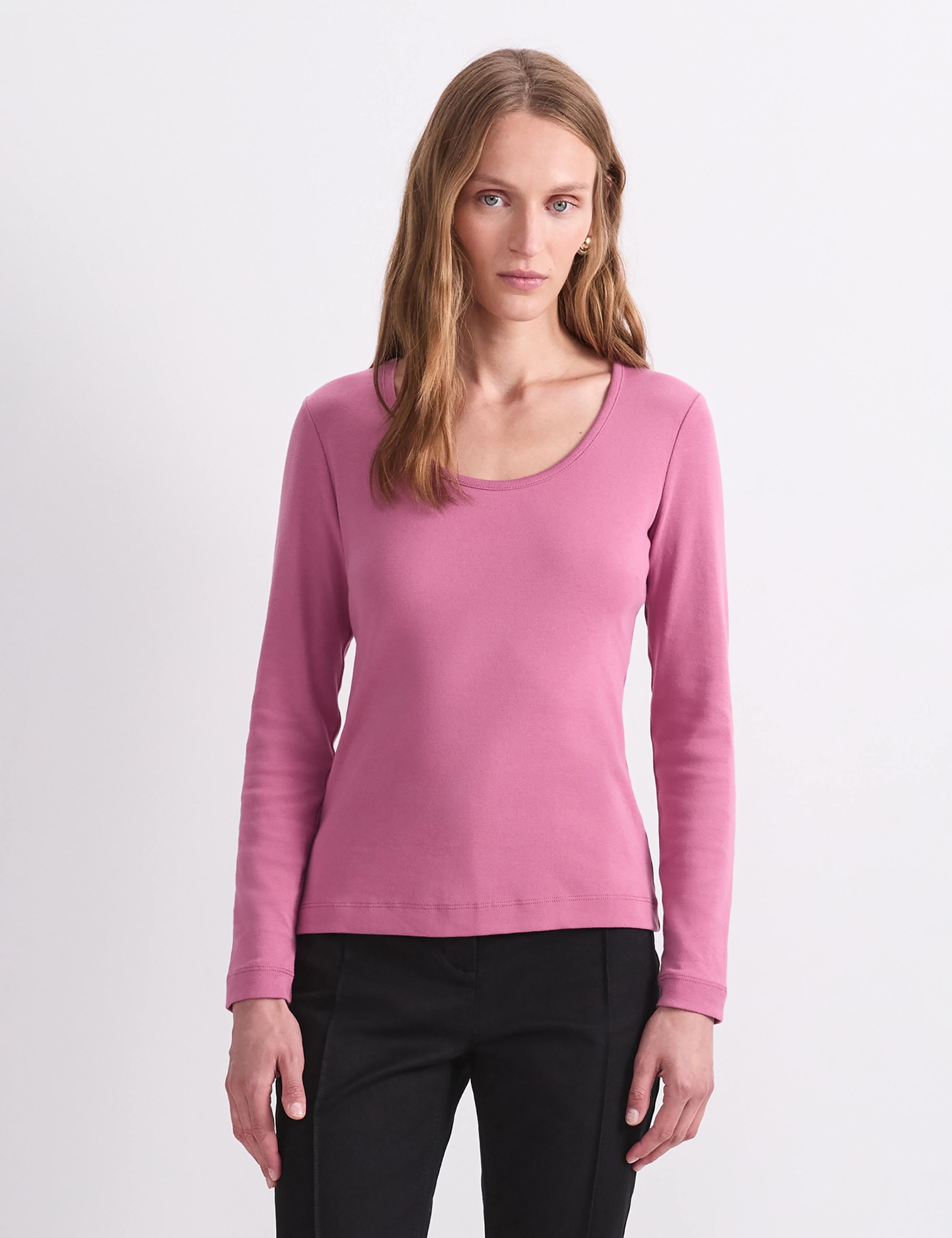 Pure Cotton Scoop Neck Top