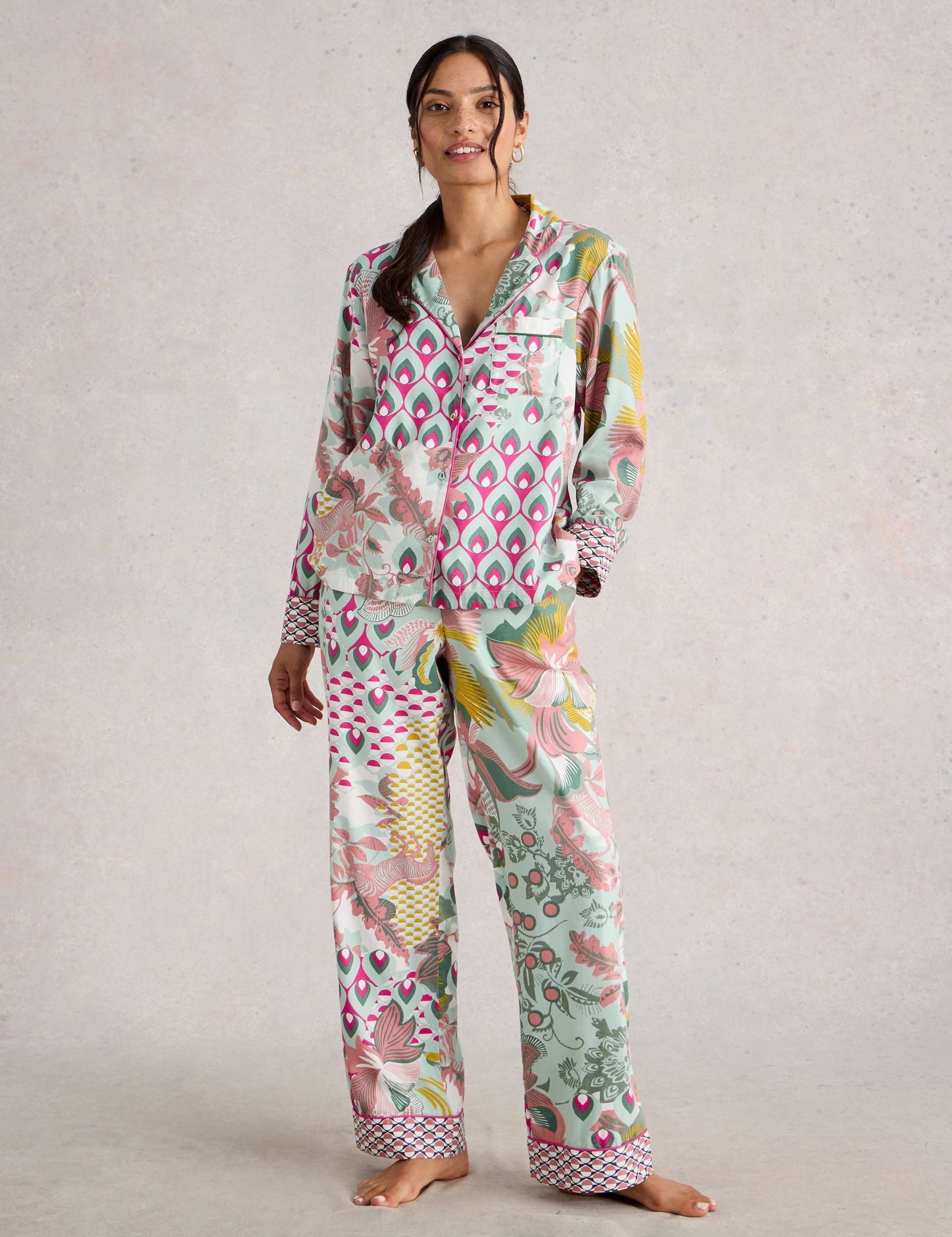 Cotton Rich Floral Pyjama Bottoms