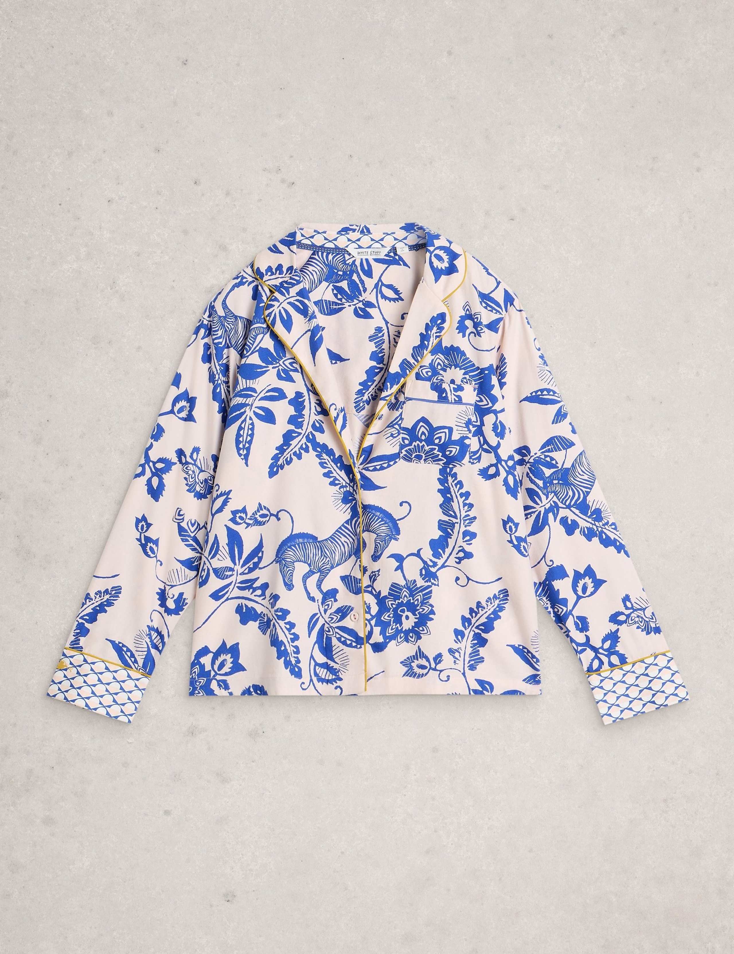 Cotton Rich Printed Pyjama Top