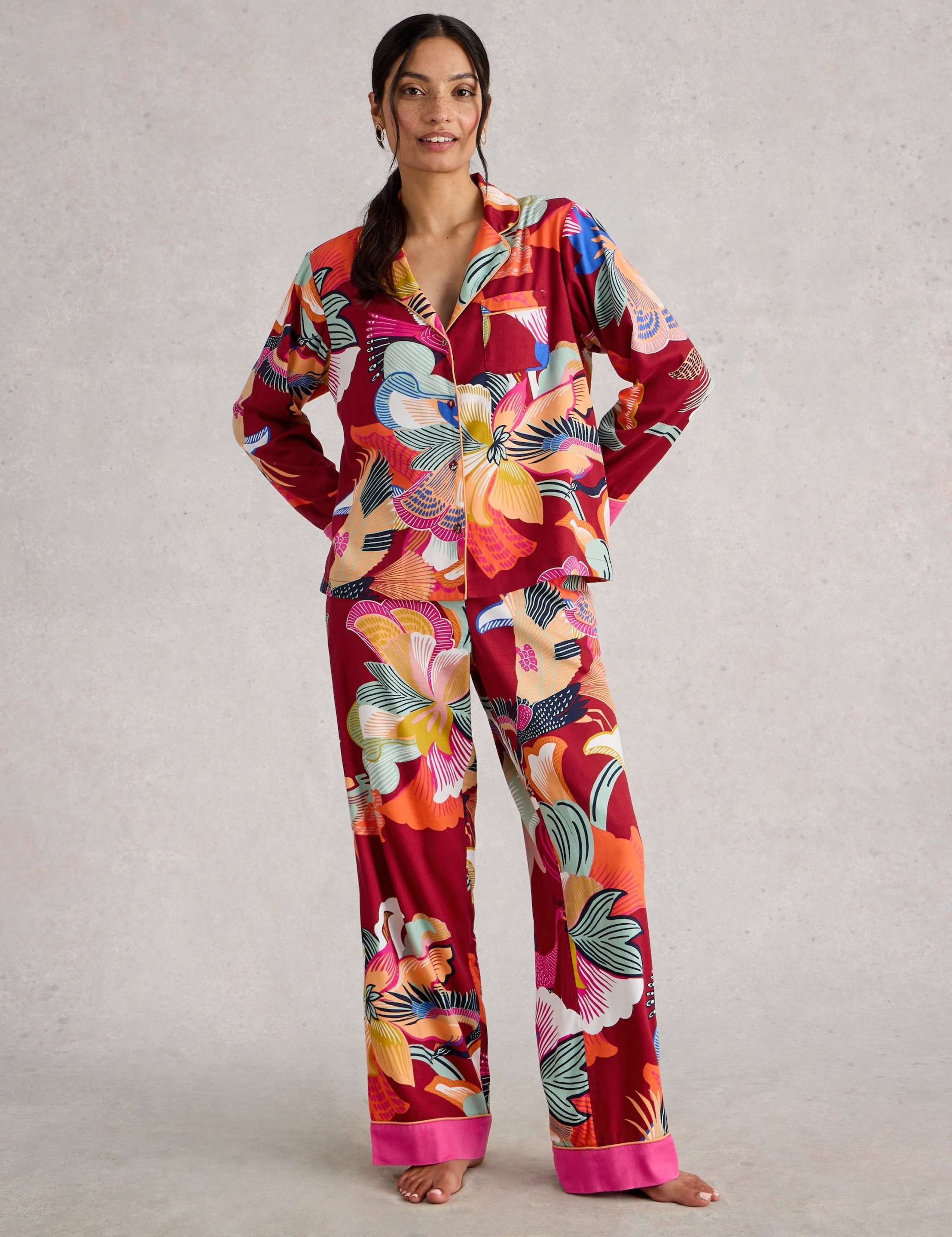 Cotton Rich Printed Pyjama Top