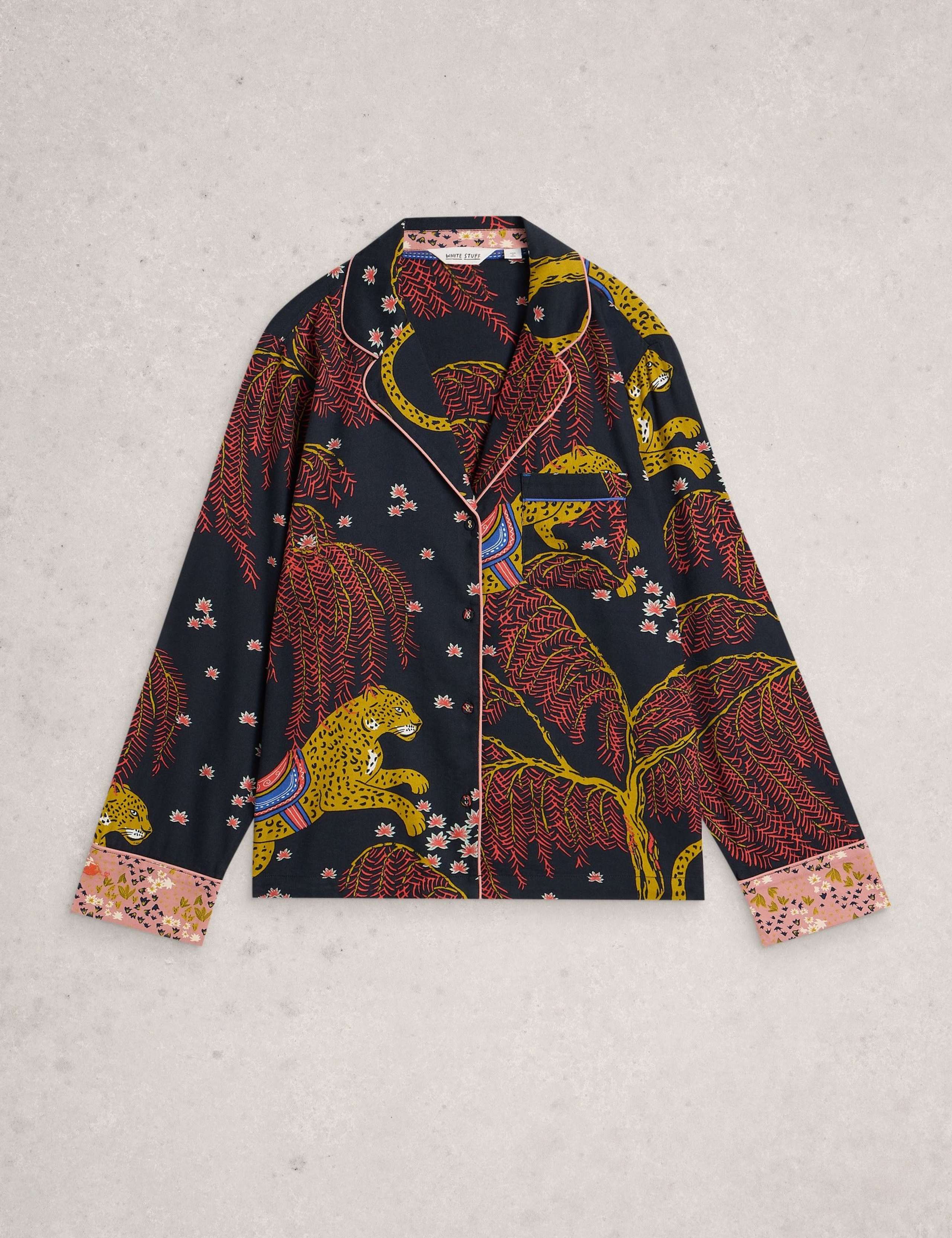 Cotton Rich Printed Pyjama Top