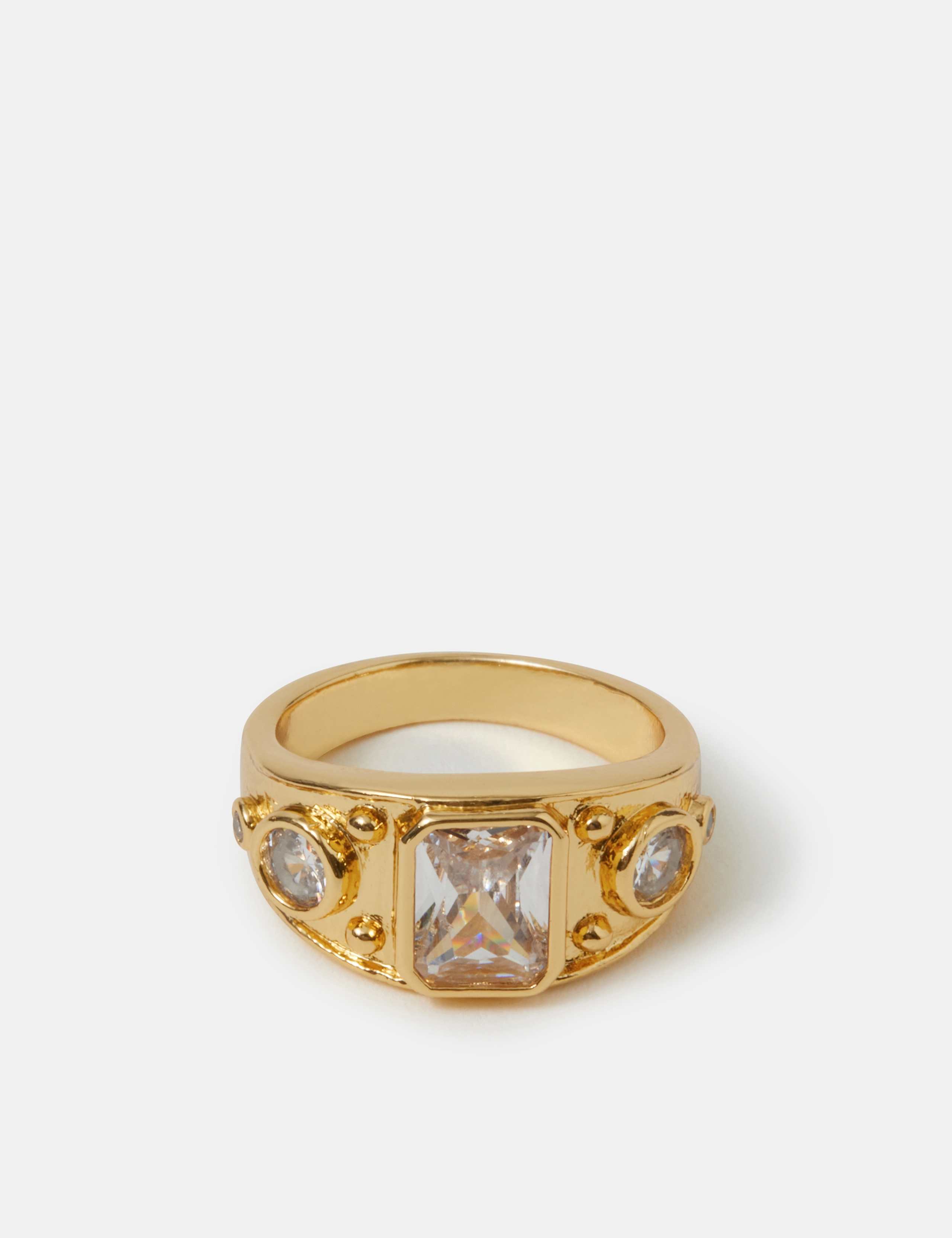 14ct Gold Plated Stone Ring