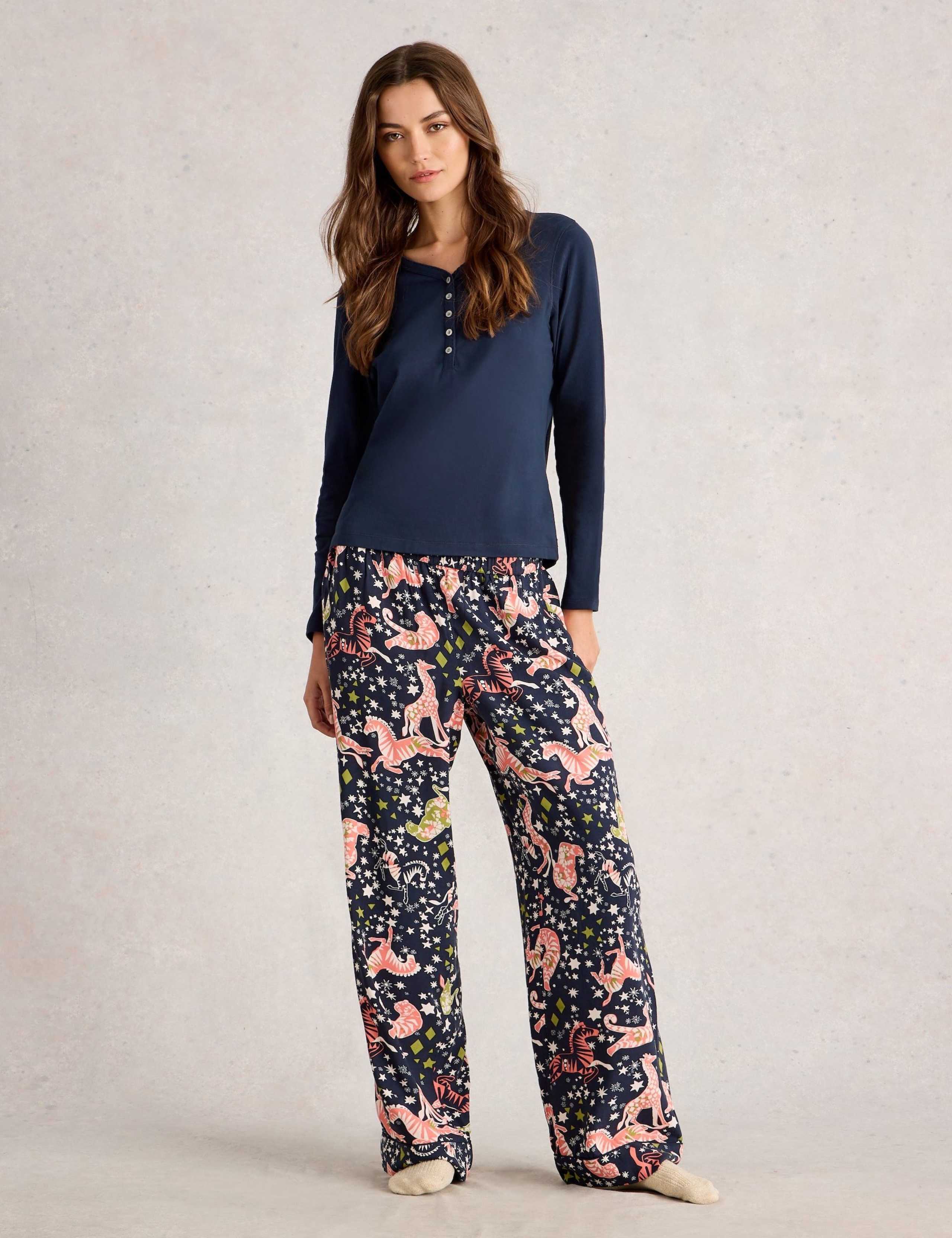 Cotton Rich Henley Pyjama Top