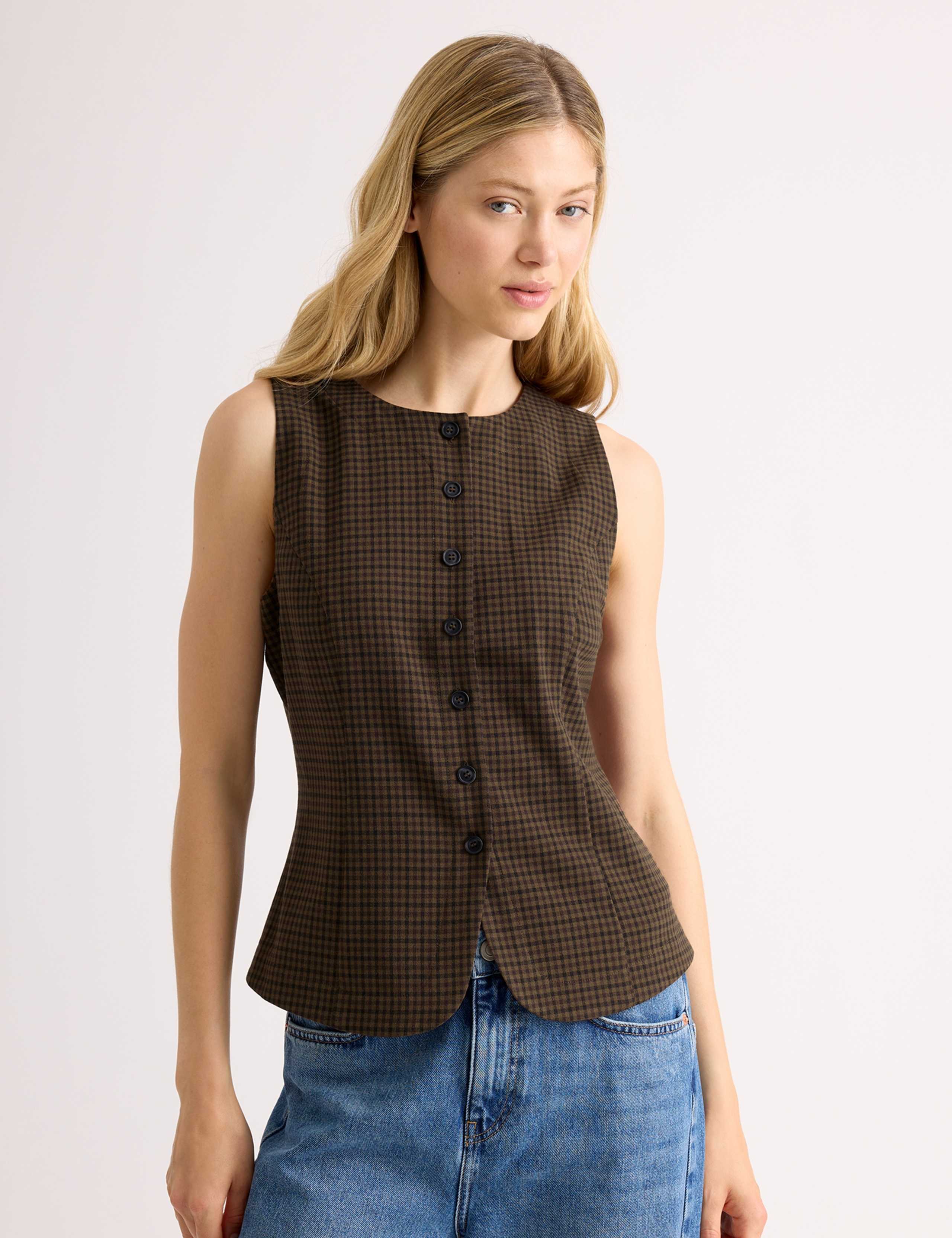 Gingham Waistcoat