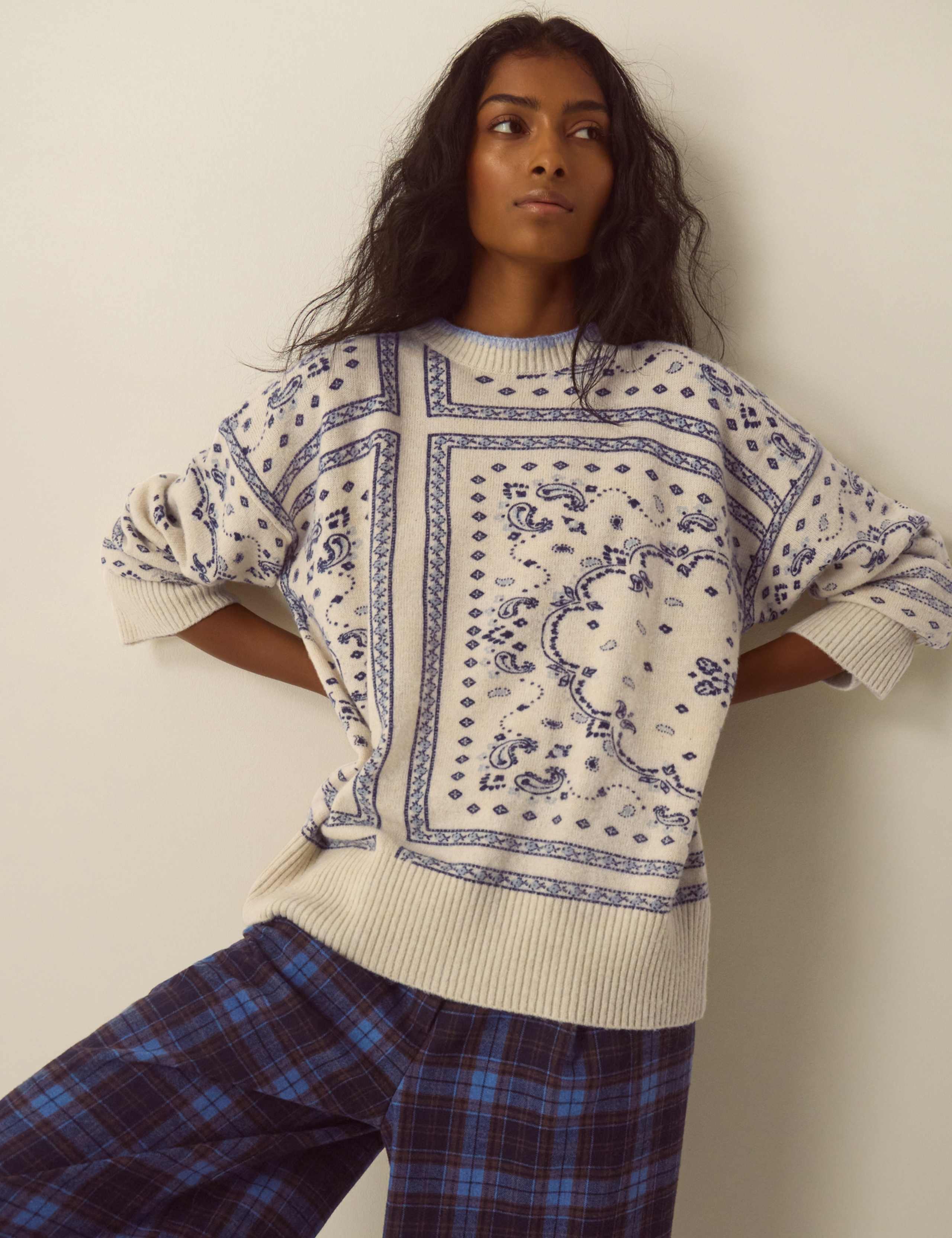 Paisley Crew Neck Jumper