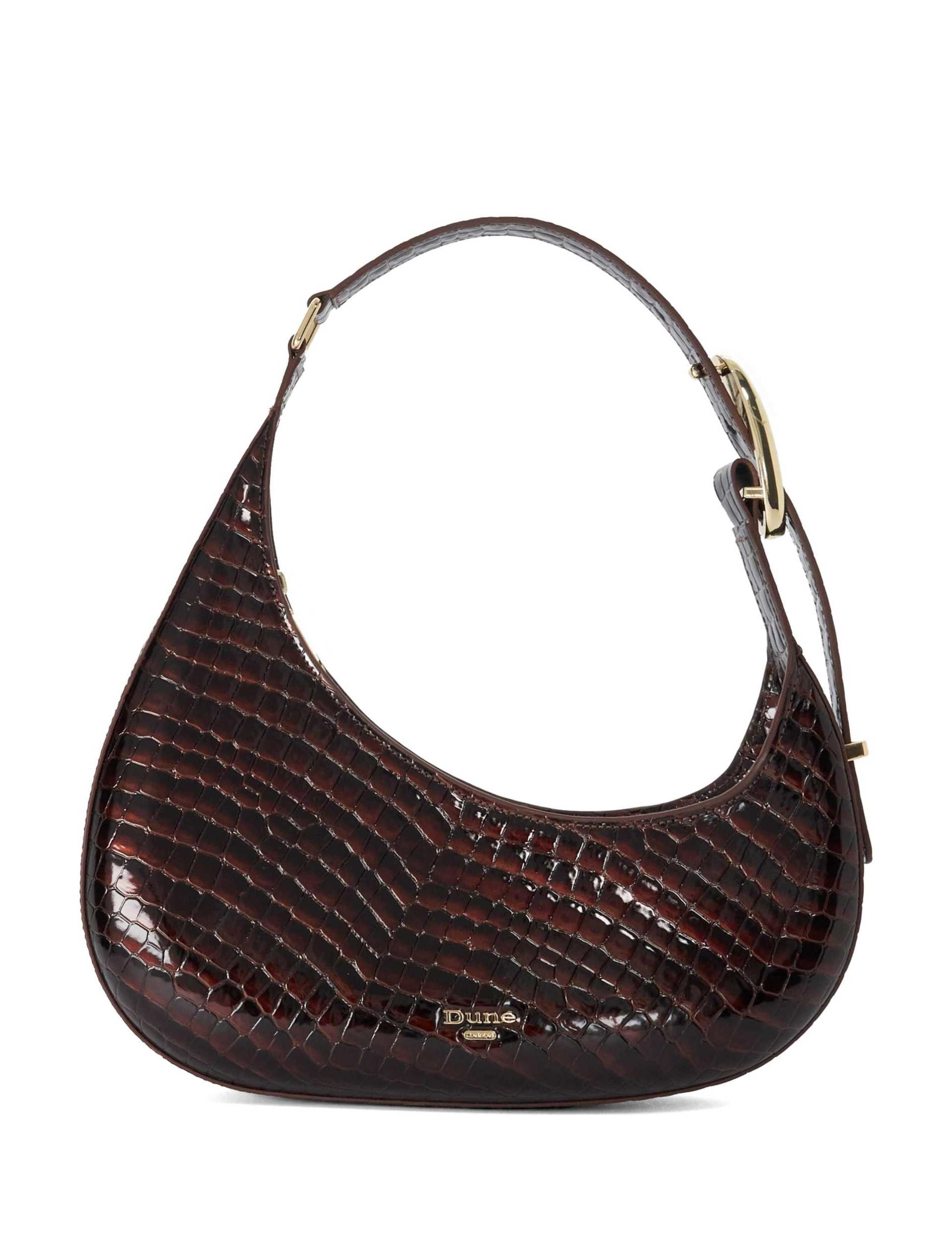 Assymetric Leather Shoulder Bag