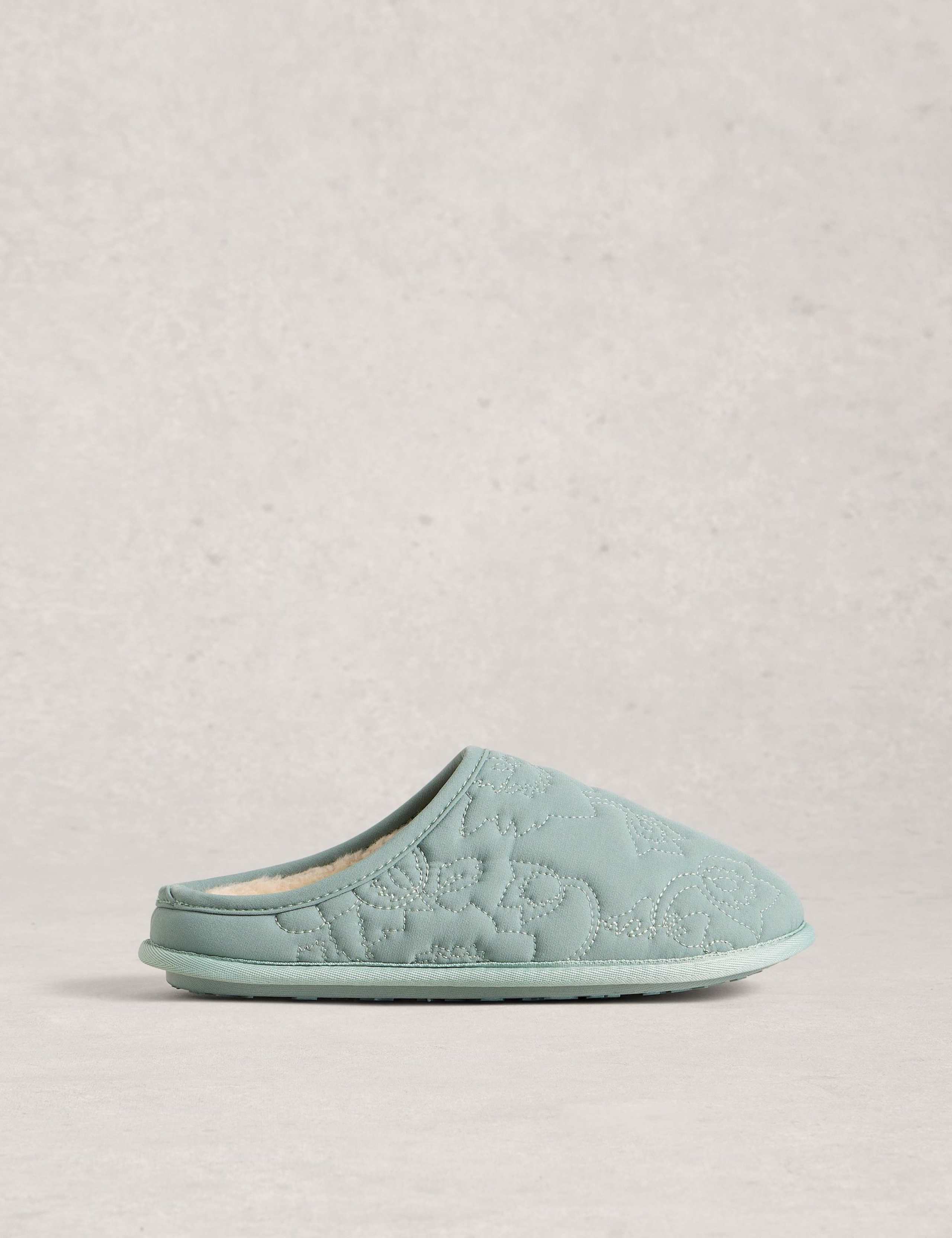 Quilted Mule Slippers