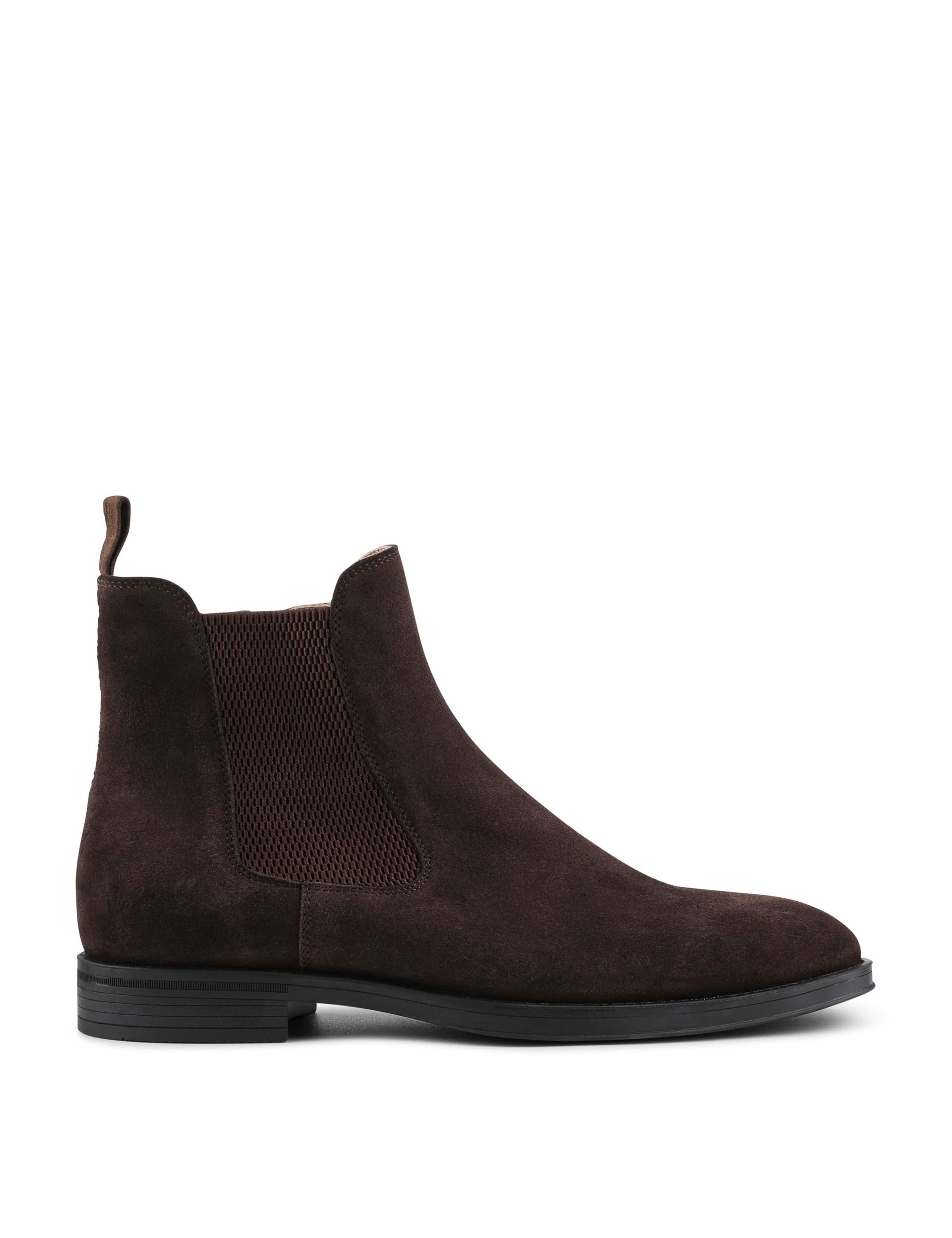 Wide Fit Leather Chelsea Ankle Boots