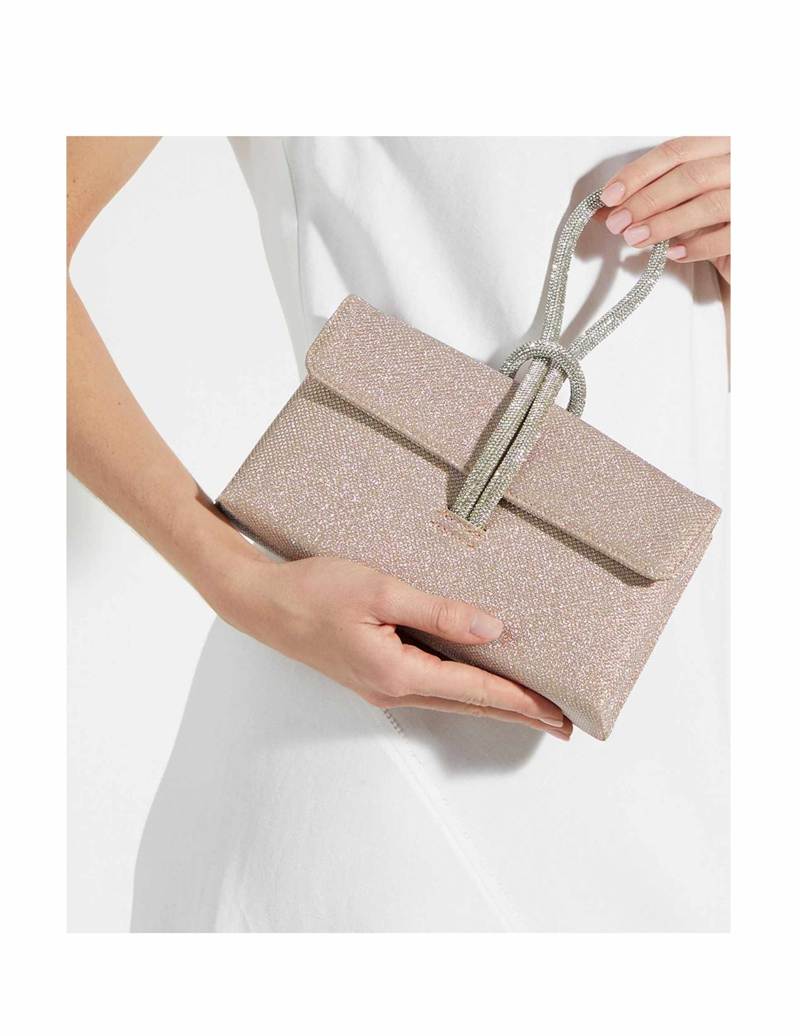 Diamante Grab Clutch Bag