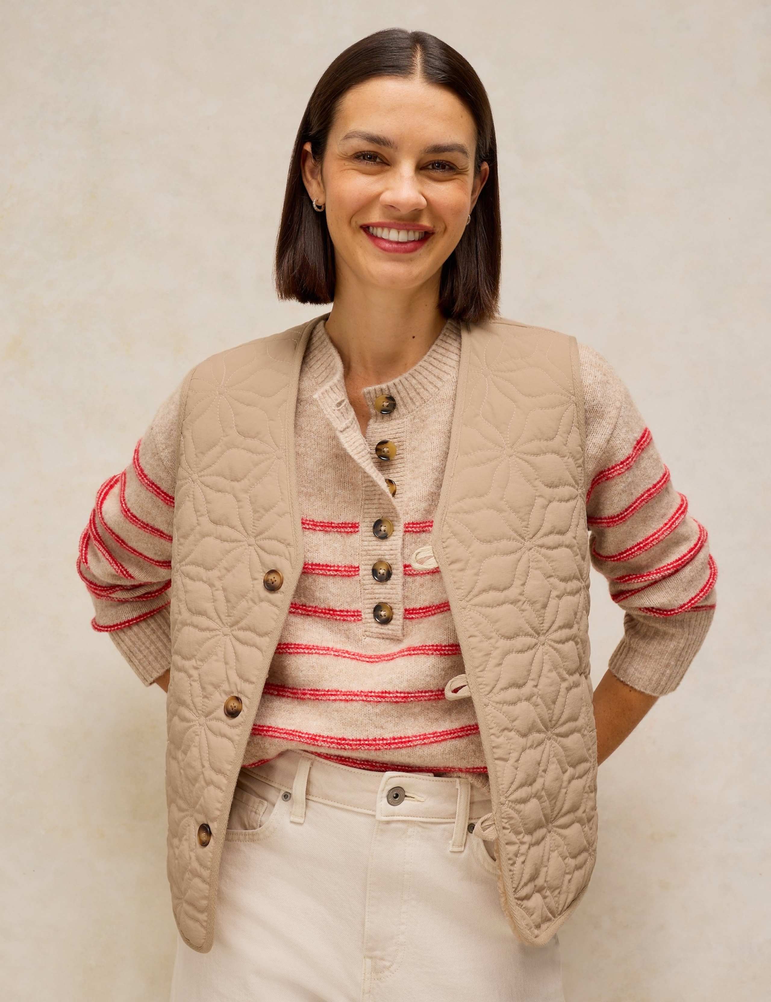 Fleece Reversible Quilted Gilet
