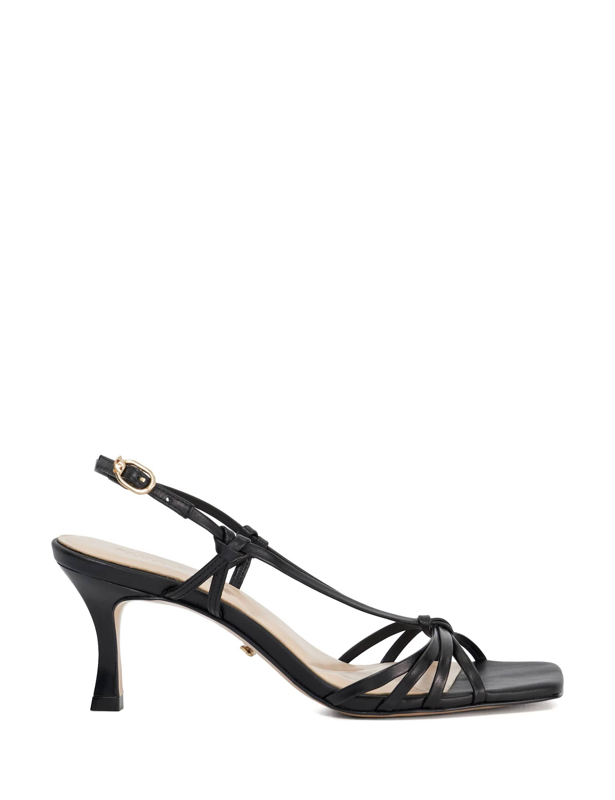 Leather Strappy Stiletto Heel Sandals