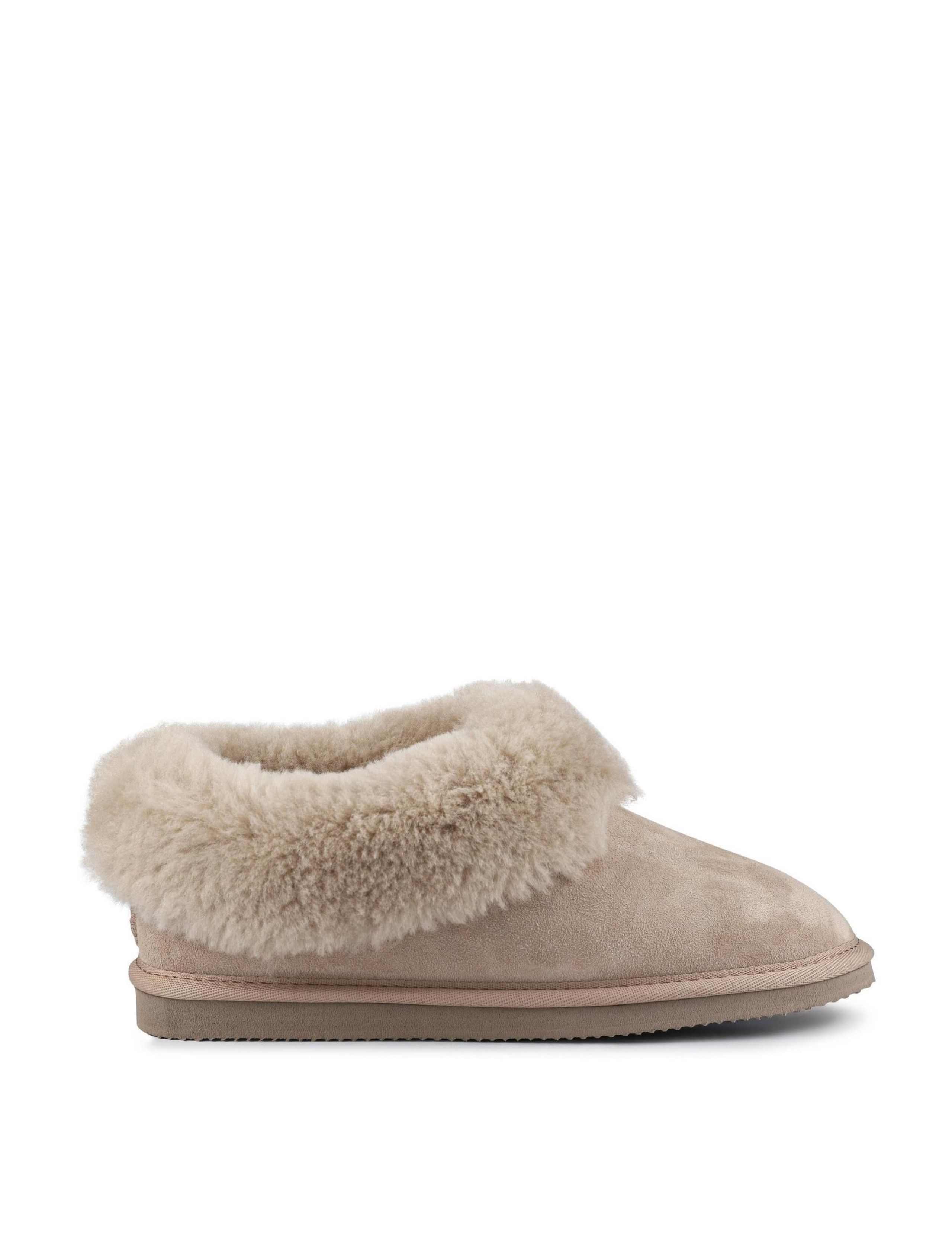 Suede Slipper Boots