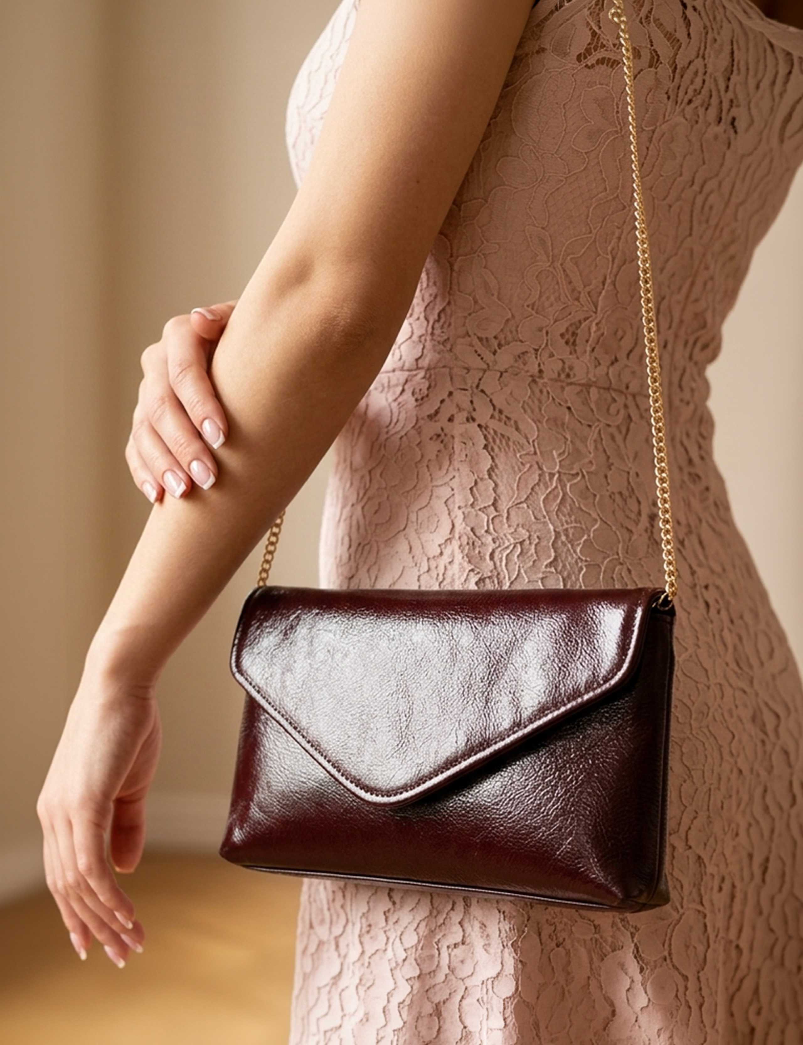 Leather Clutch Bag