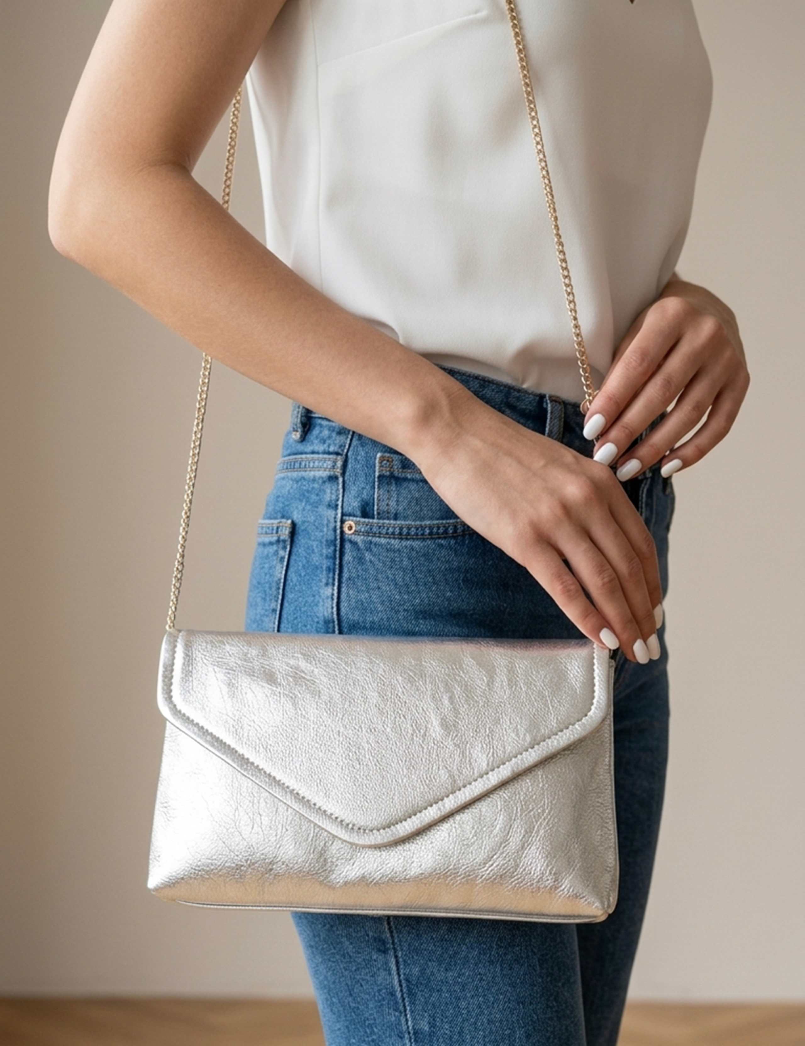 Leather Clutch Bag