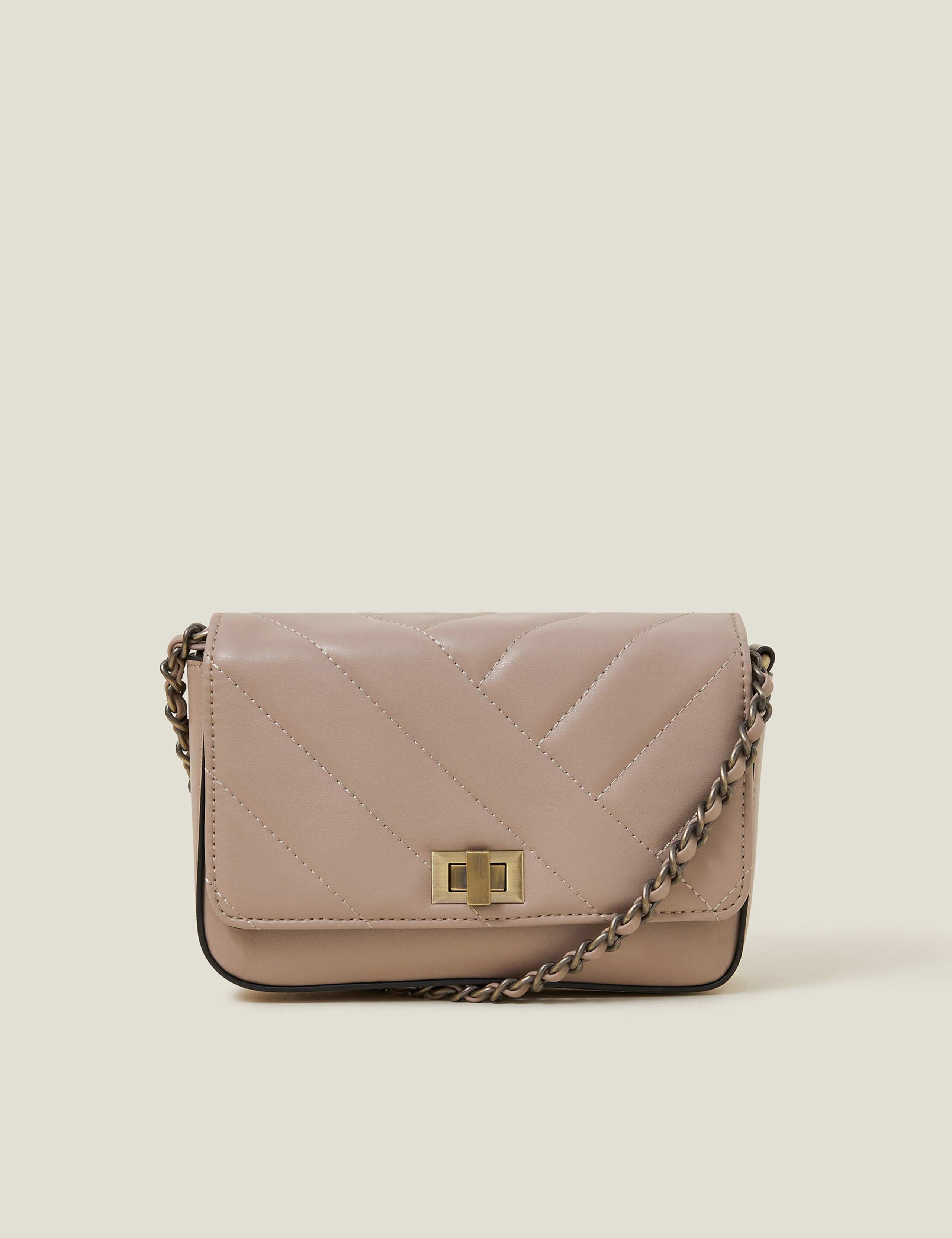 Faux Leather Cross Body Bag