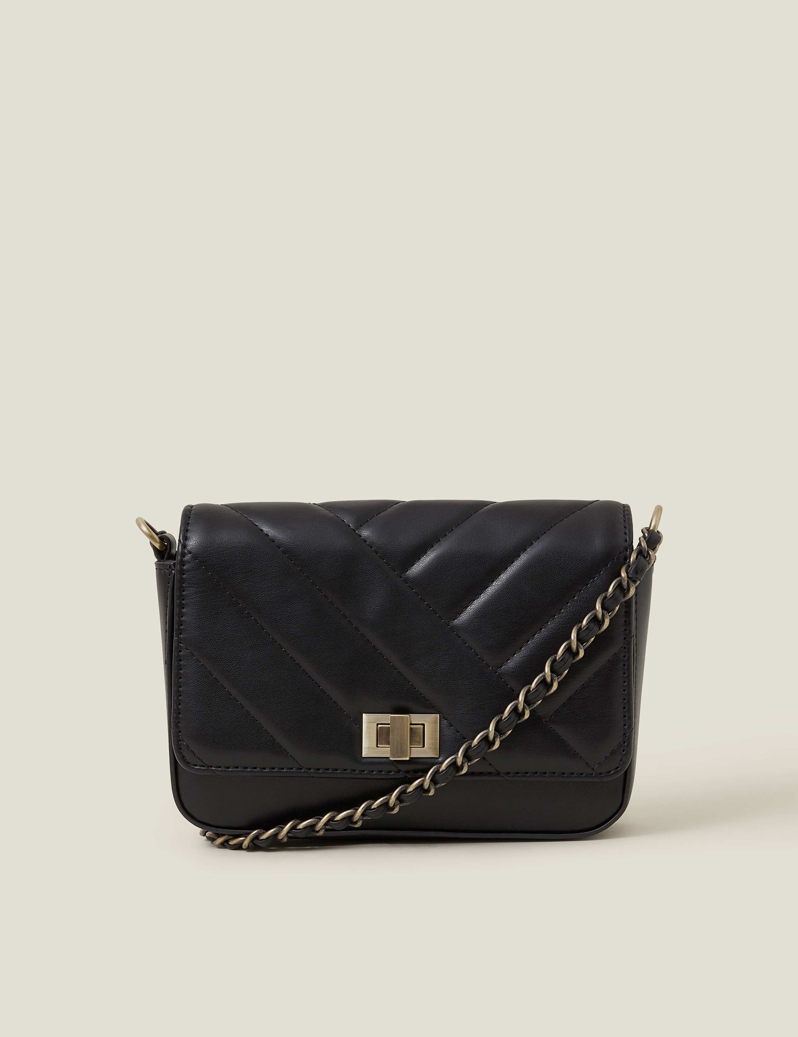 Faux Leather Cross Body Bag