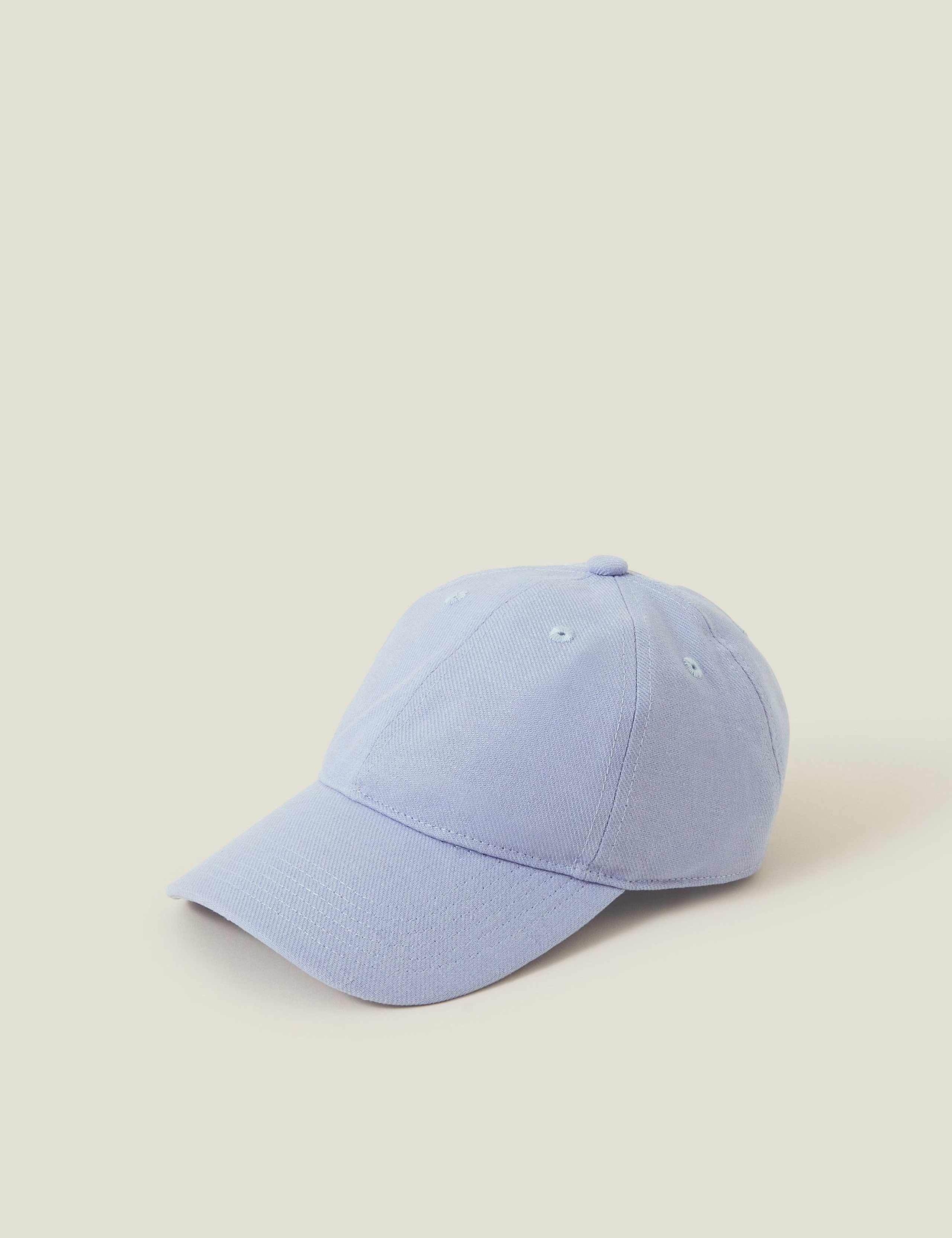 Twill Baseball Cap with Linen