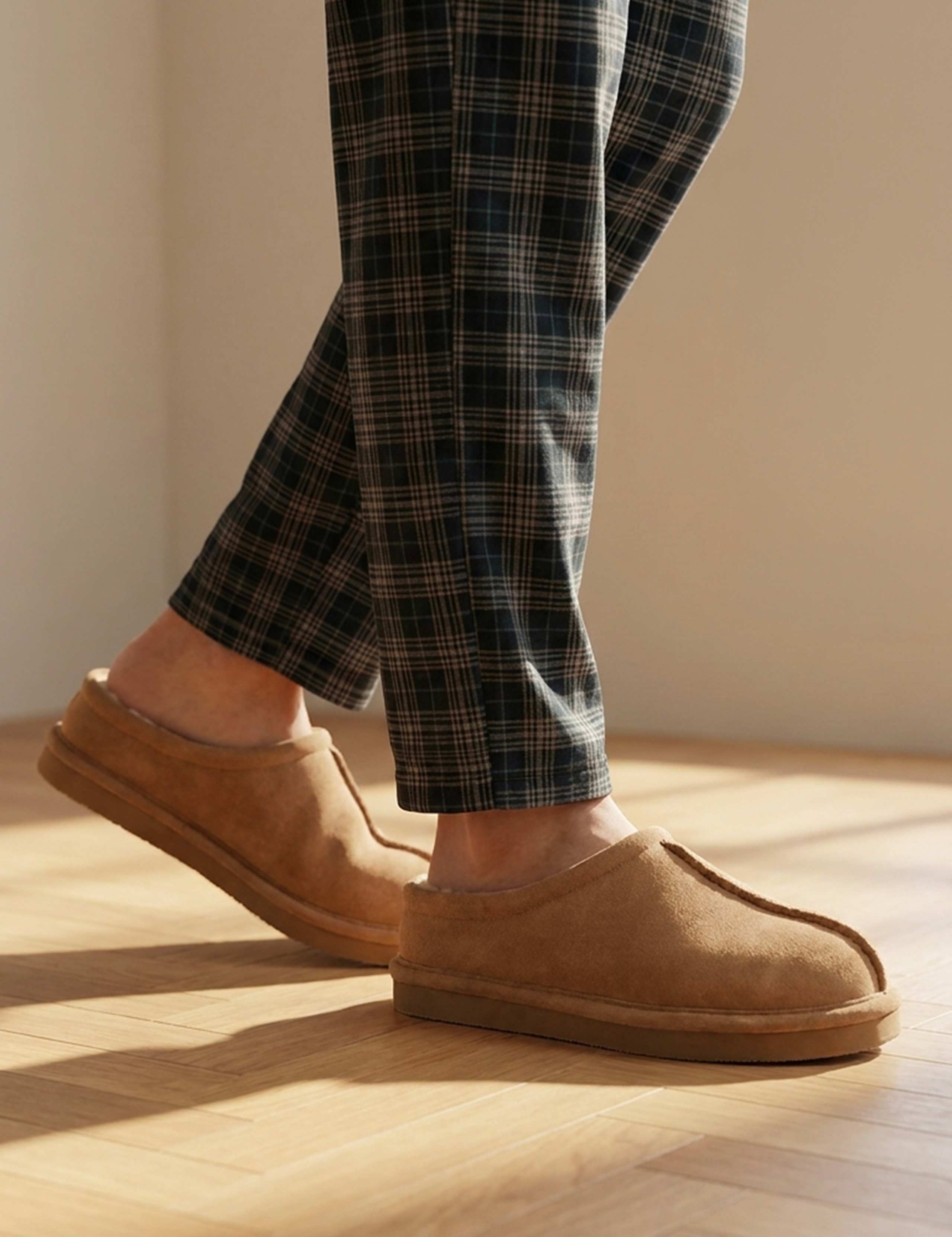 Leather Mule Slippers