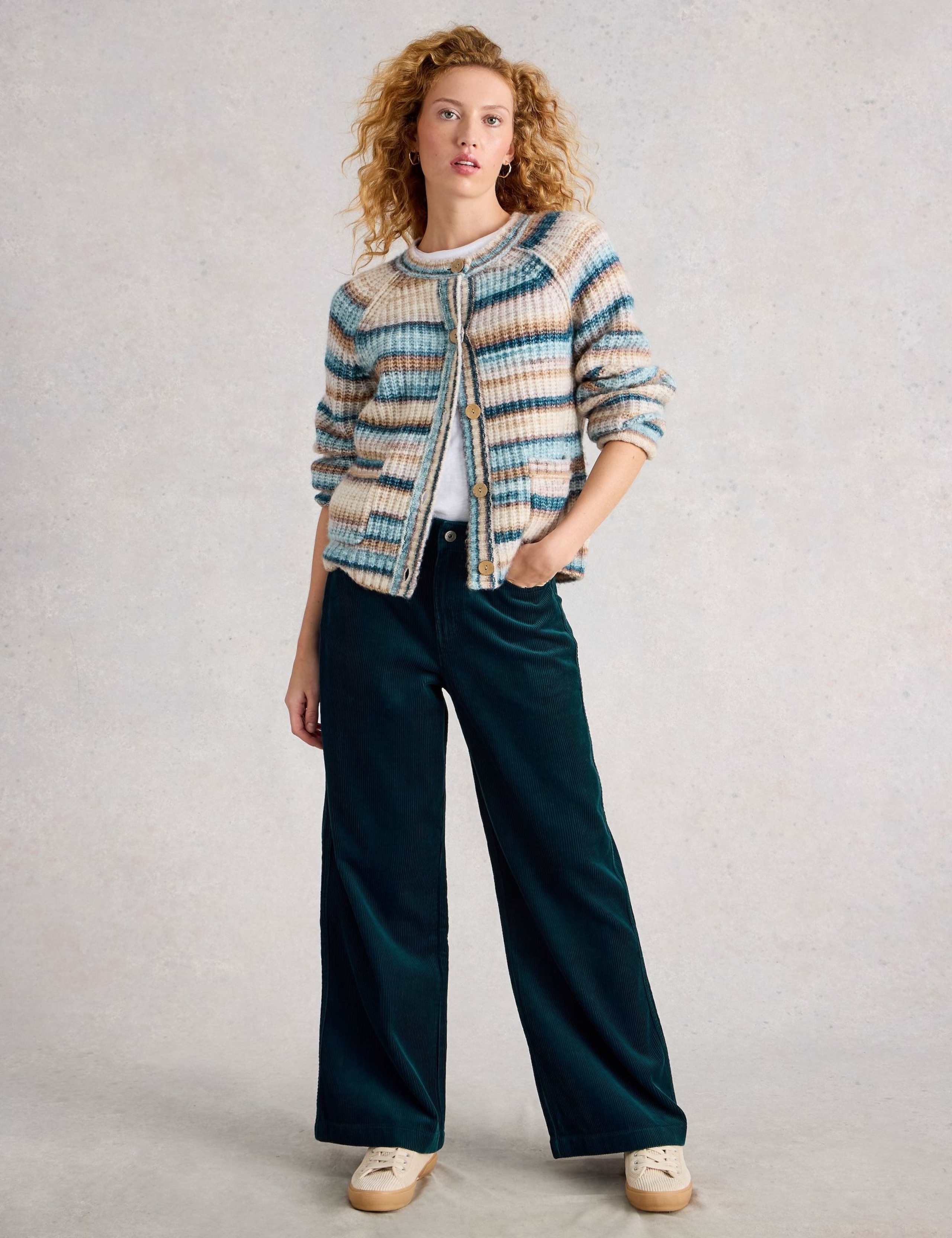 Cord Wide Leg Trousers