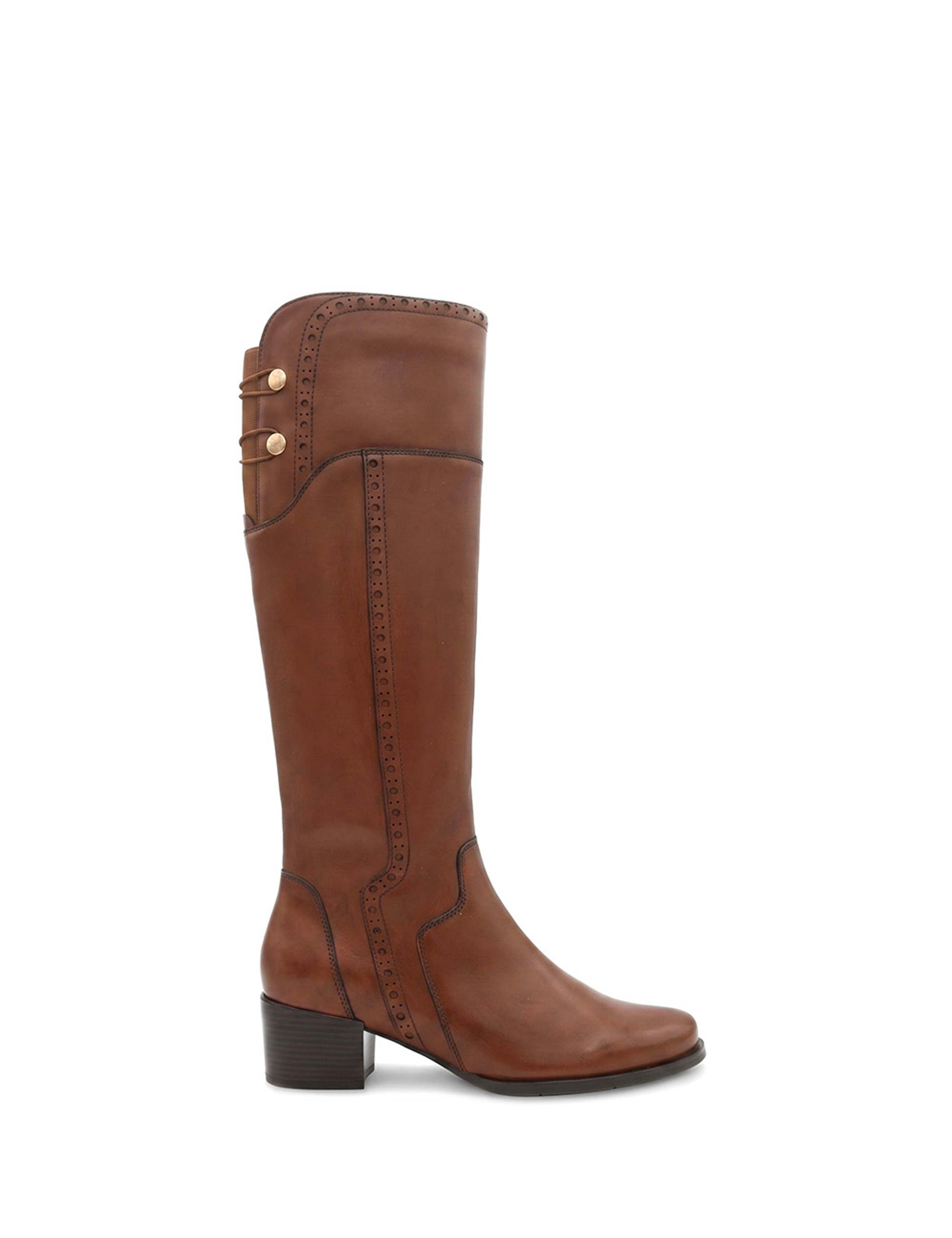 Leather Extra Small Calf Fit Knee High Boots