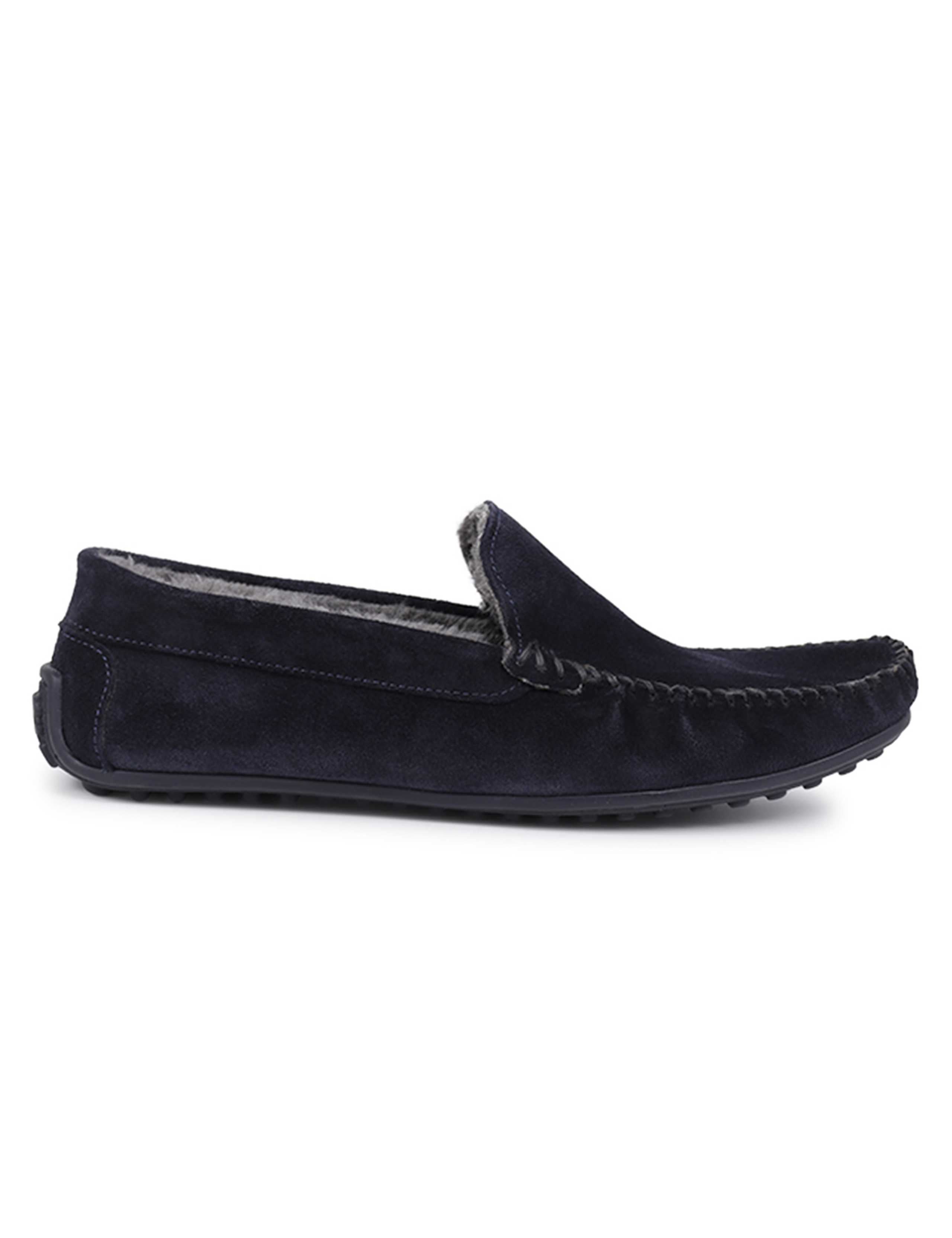 Suede Moccasin Slippers