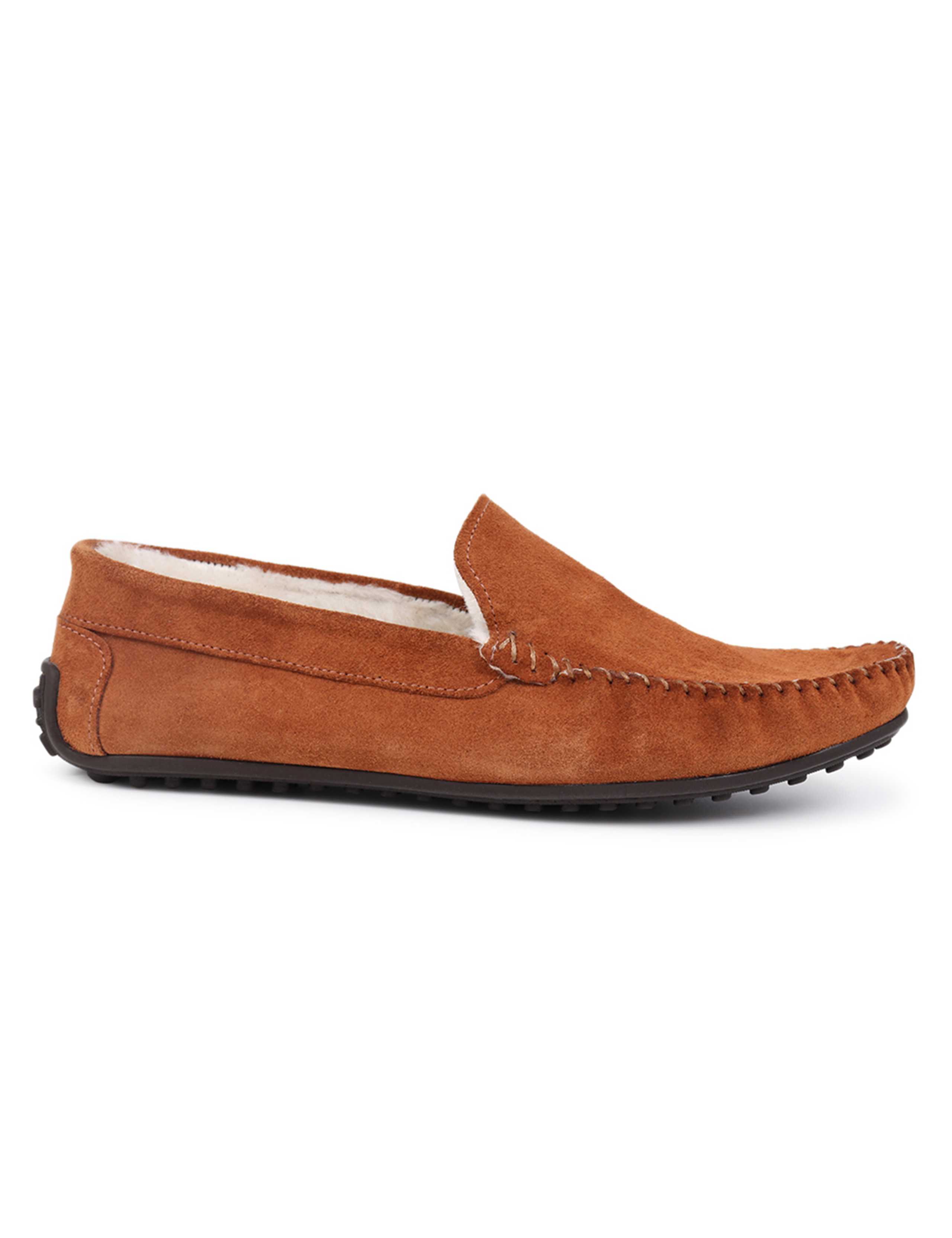 Suede Moccasin Slippers