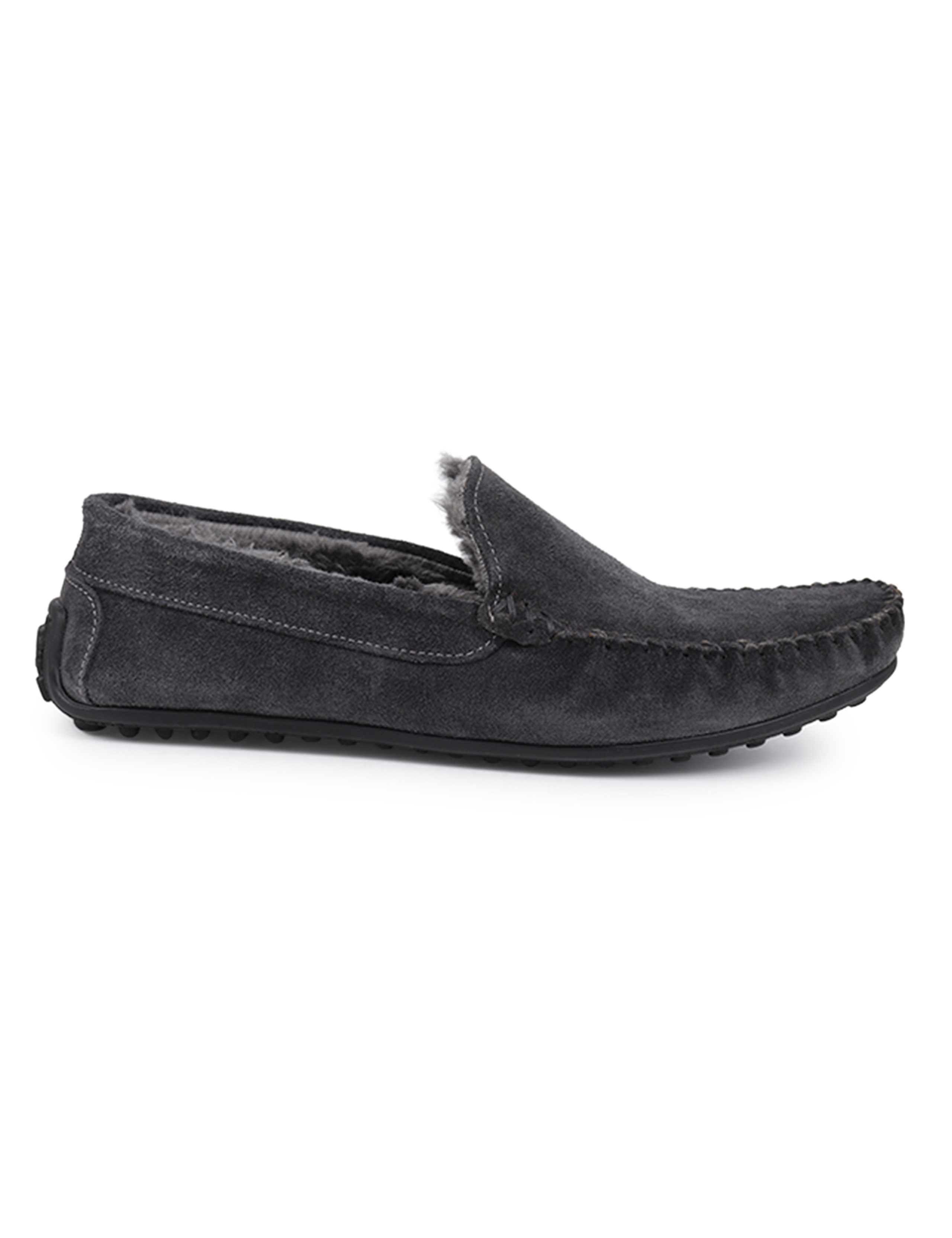 Suede Moccasin Slippers