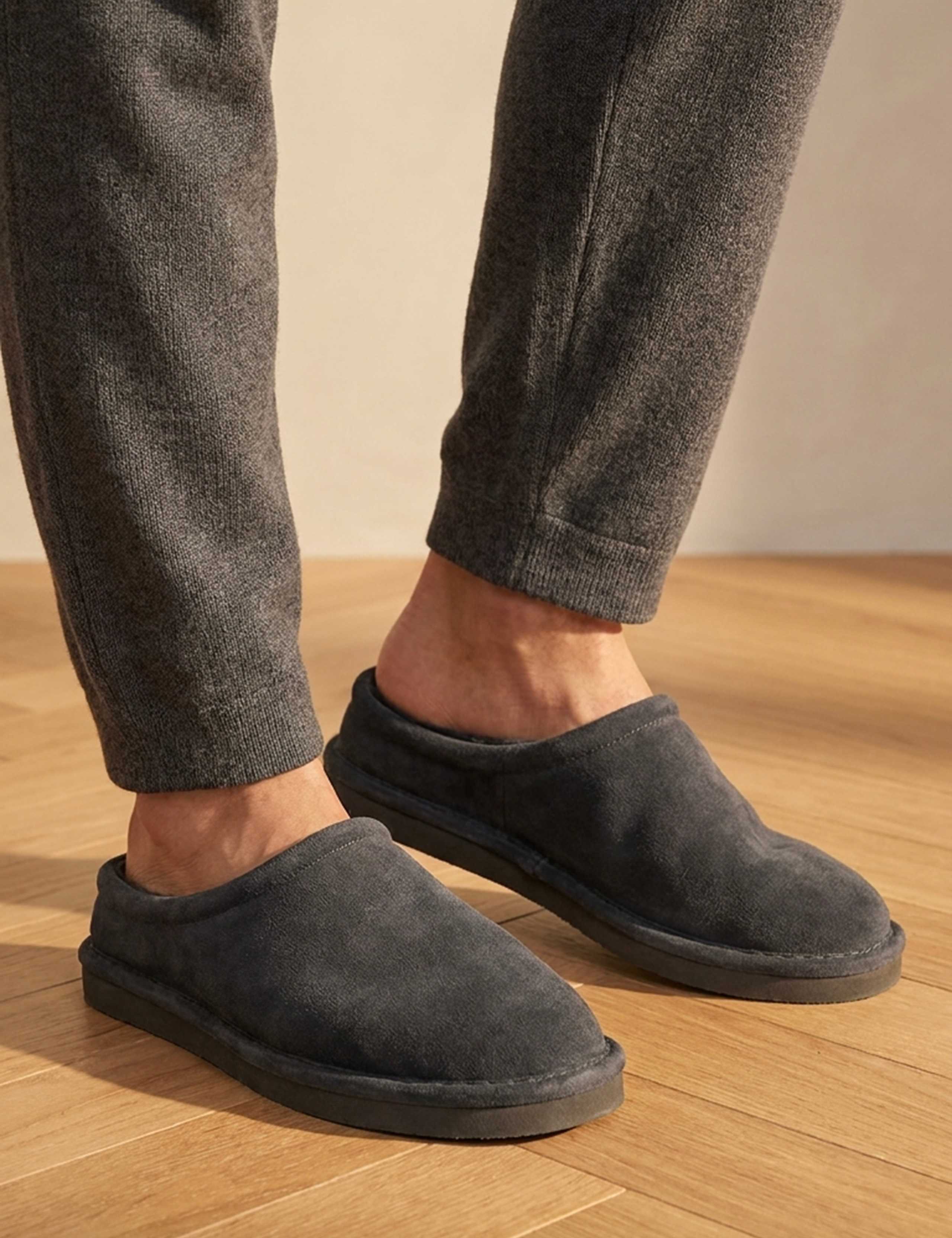 Leather Mule Slippers