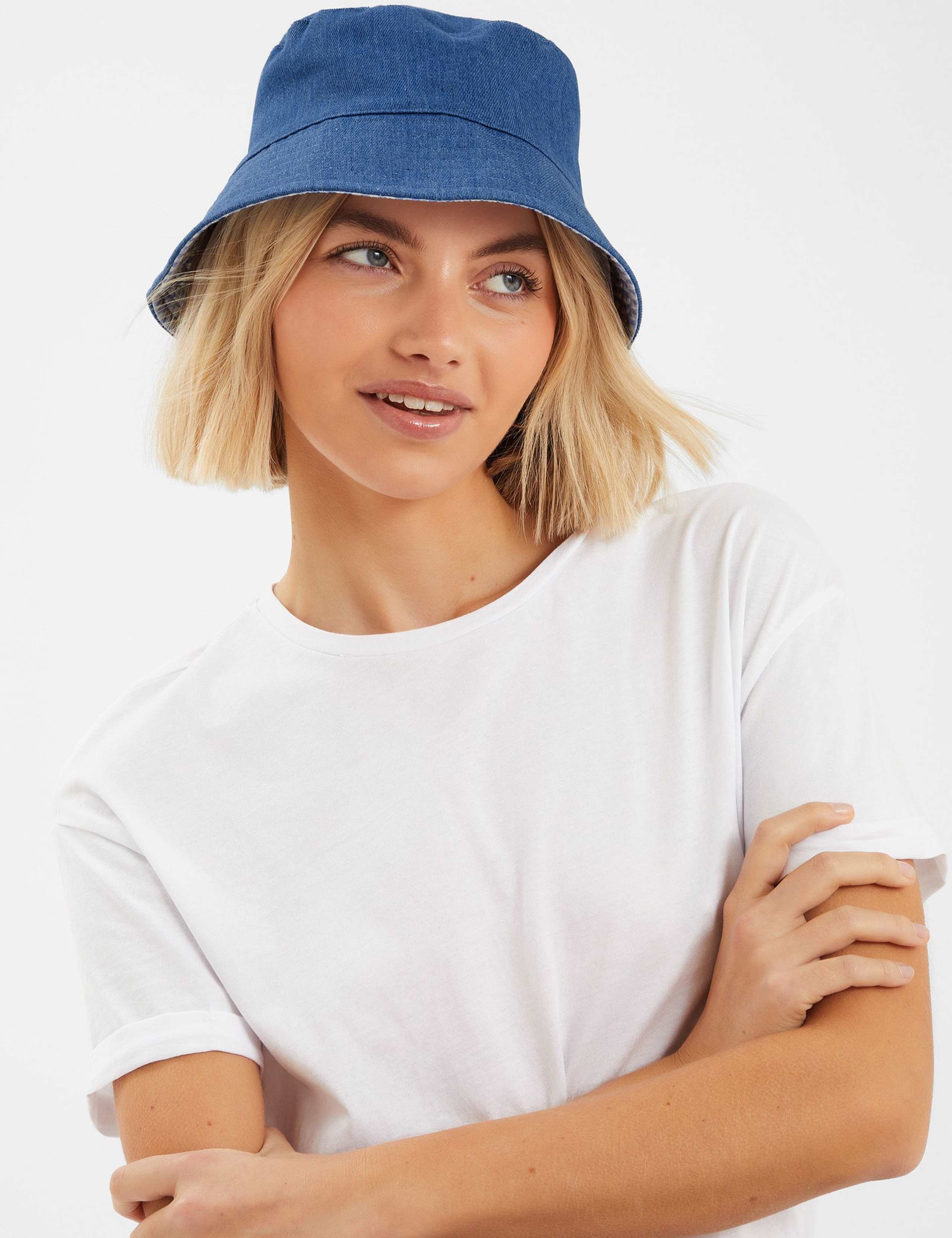 Denim Reversible Bucket Hat