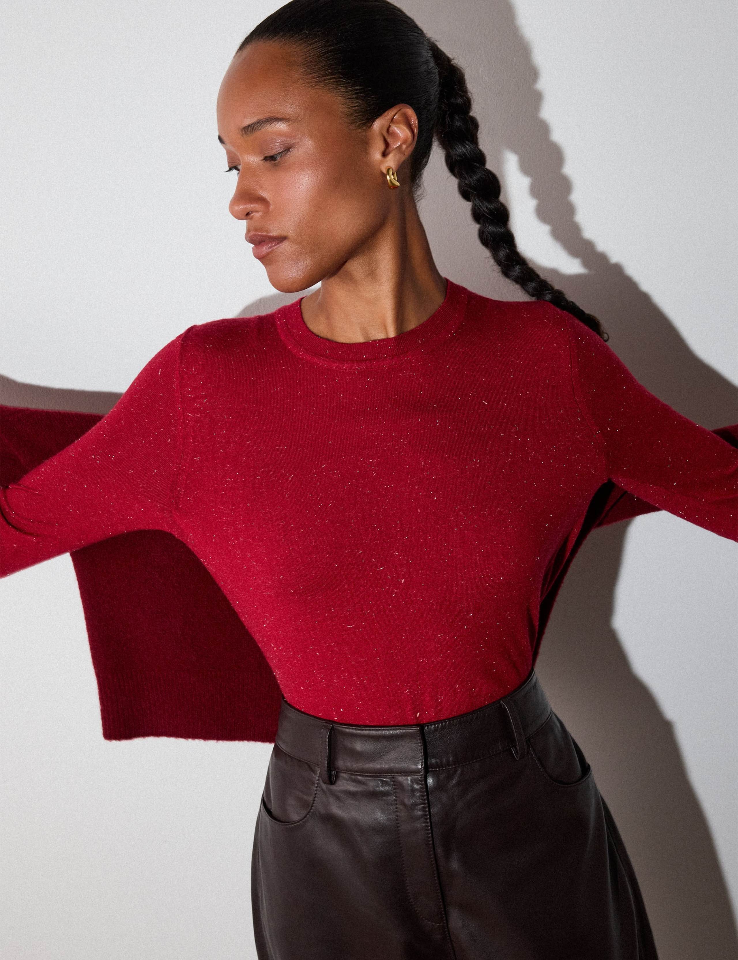 Sparkly Crew Neck T-Shirt