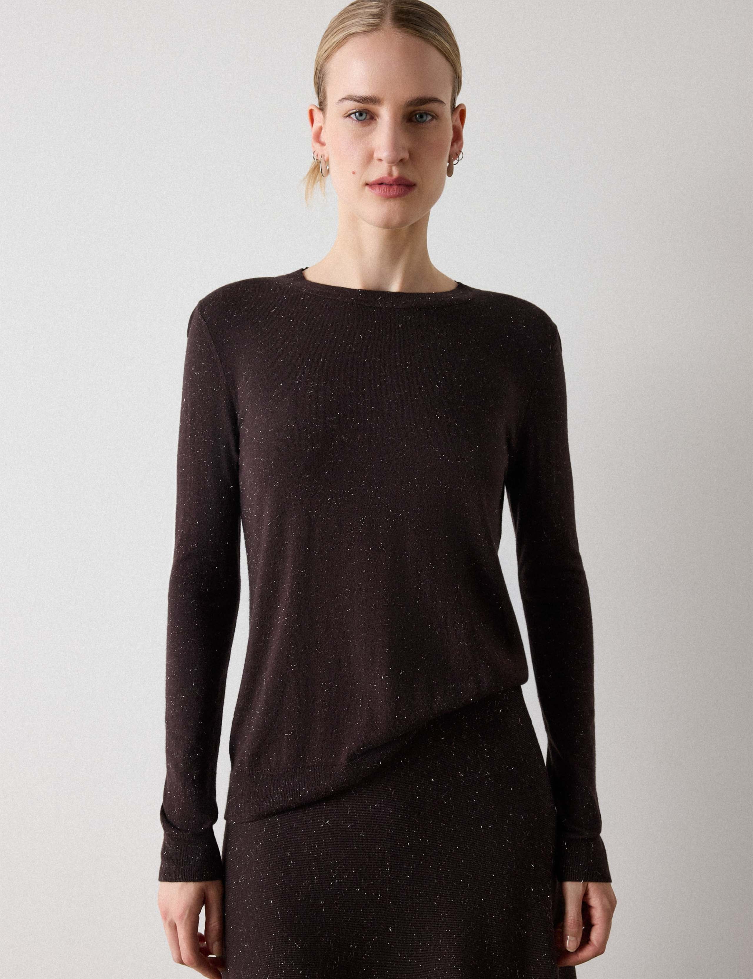 Sparkly Crew Neck T-Shirt