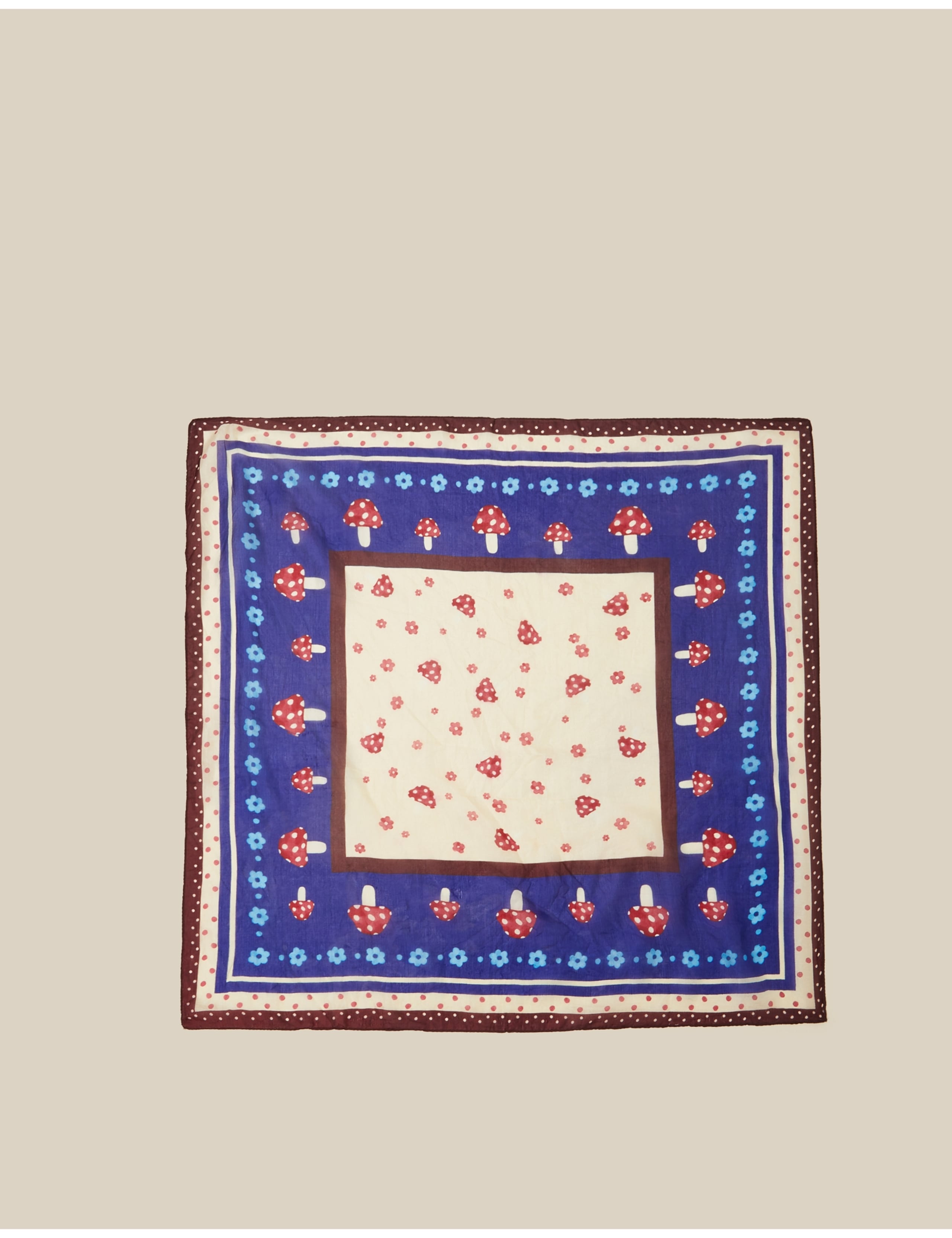 Pure Silk Printed Square Scarf