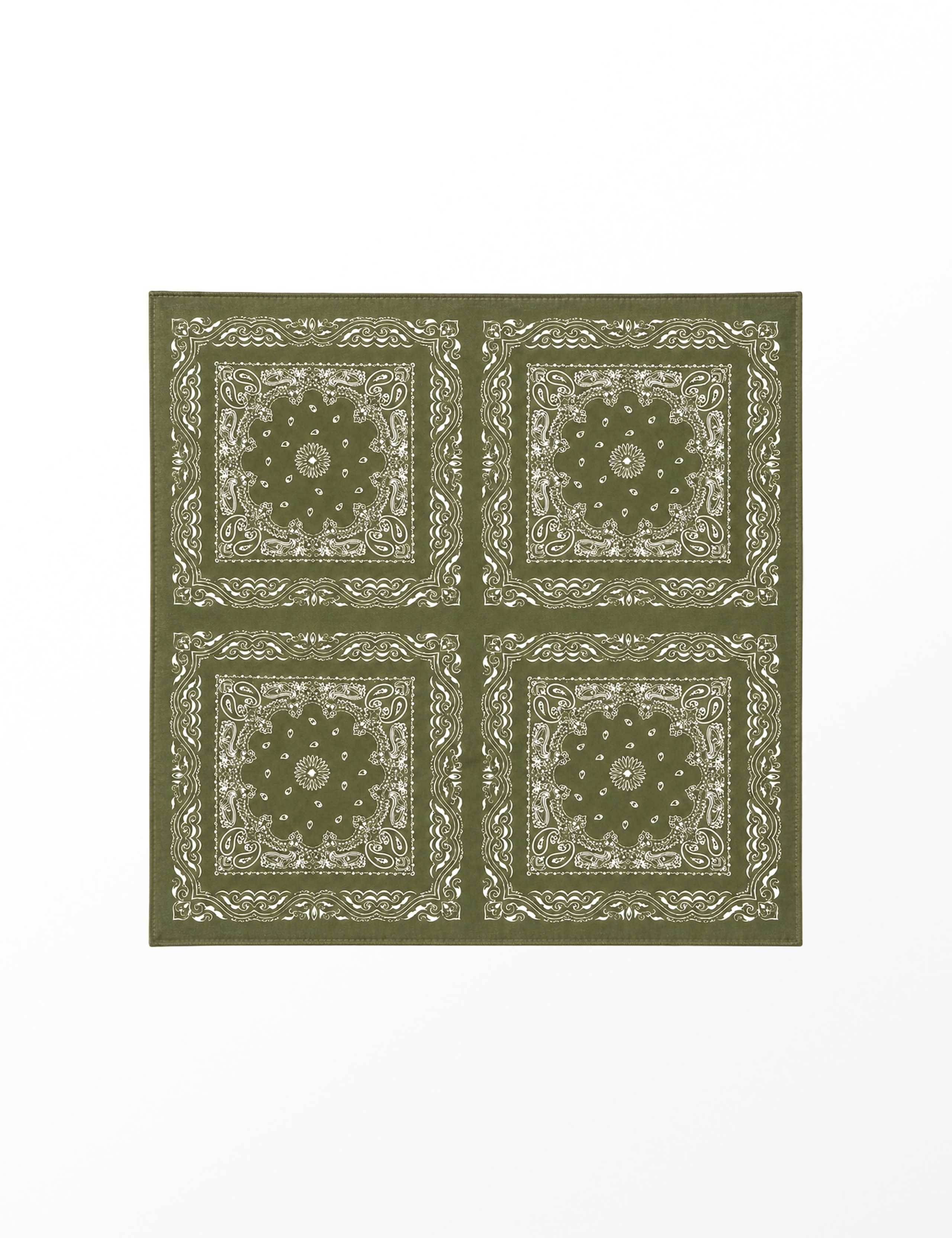 Printed Paisley Square Scarf