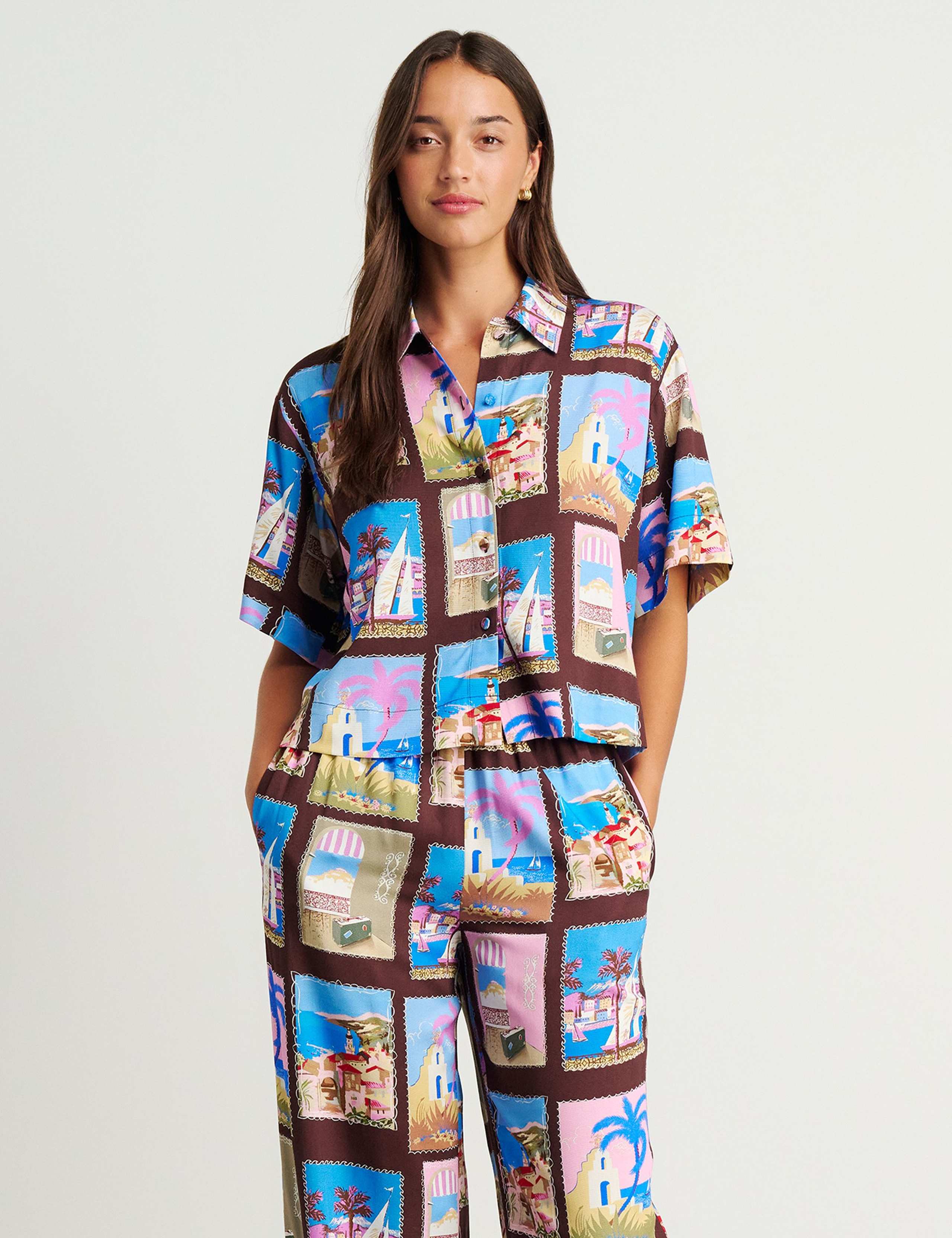Printed Collared Shirt