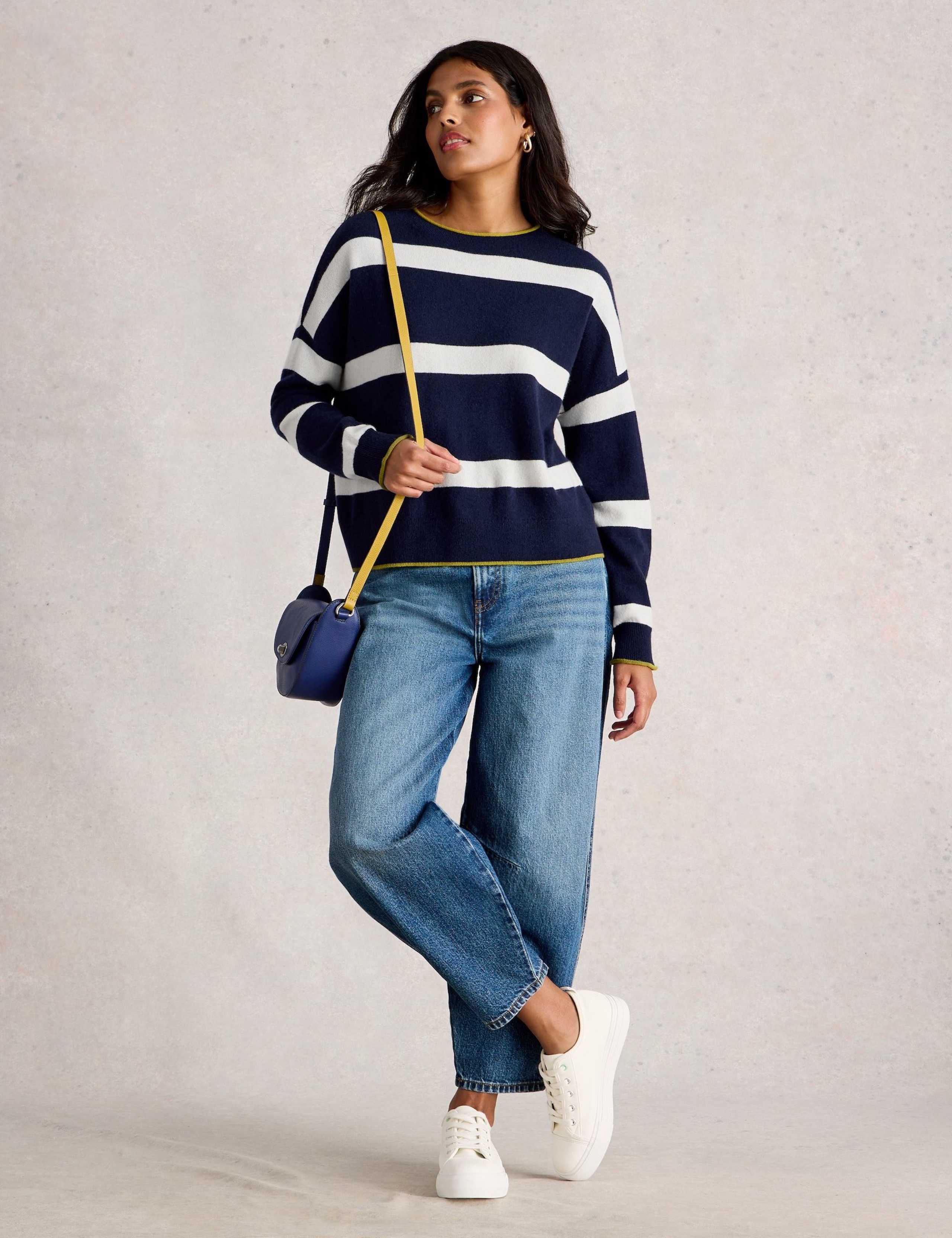 Pure Cashmere Striped Jumper