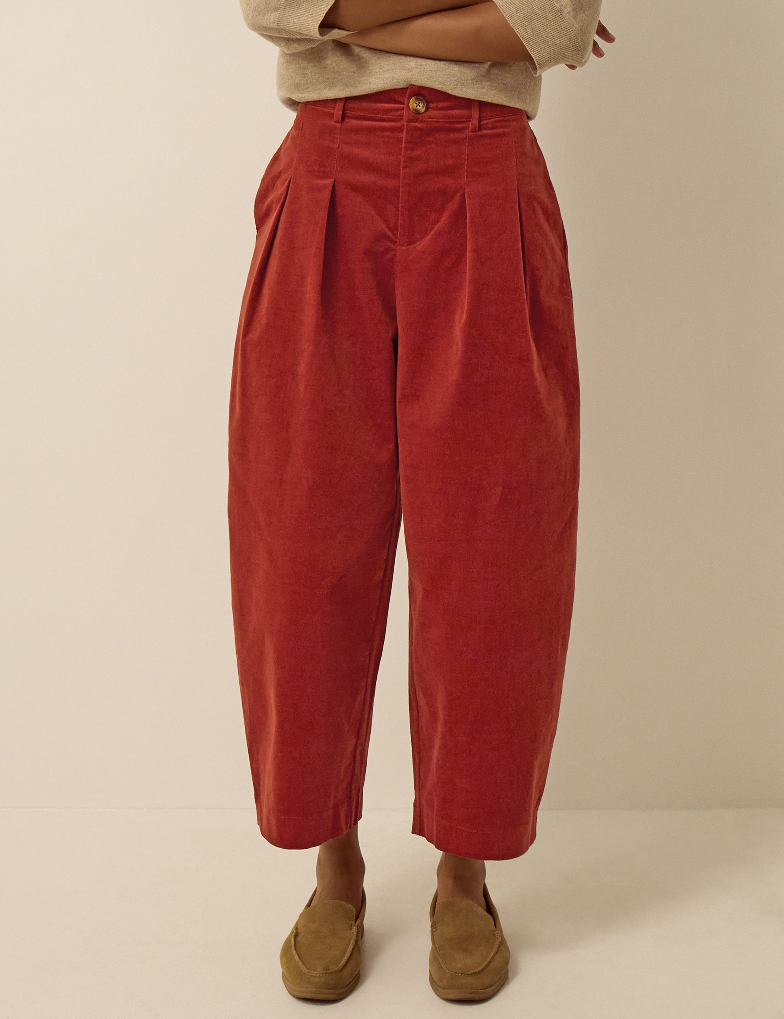 Corduroy Wide Leg Trousers